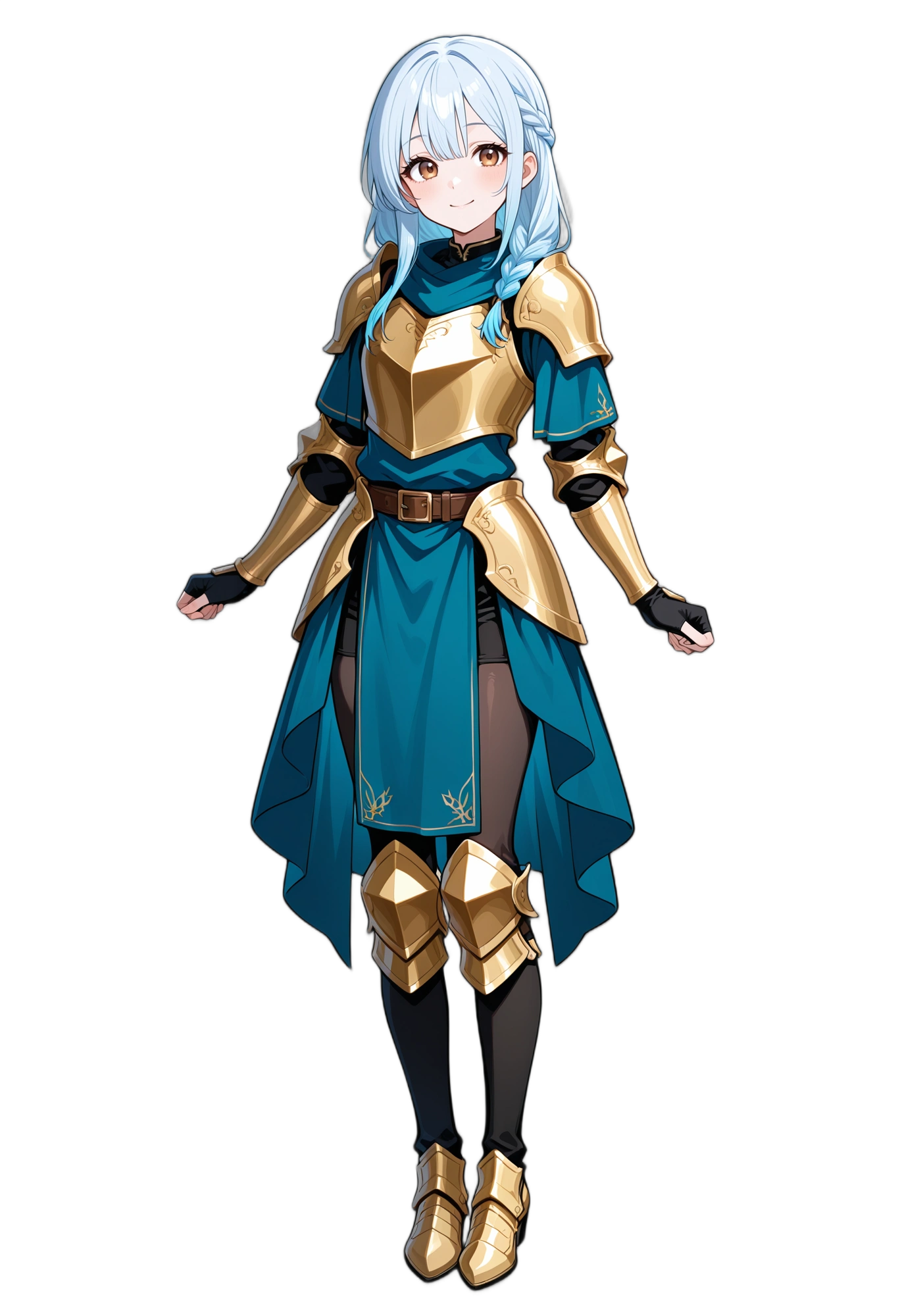 anime-armor-longhair-browneyes-woman