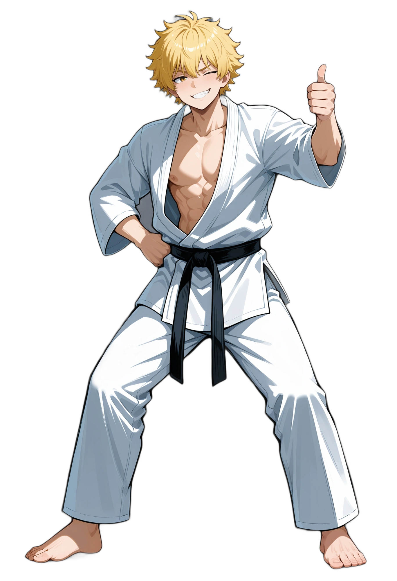 anime-barefoot-pants-blondehair-man