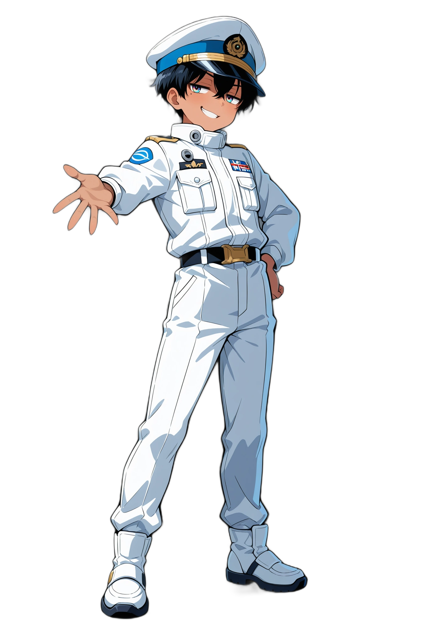 anime-belt-military-shorthair-man