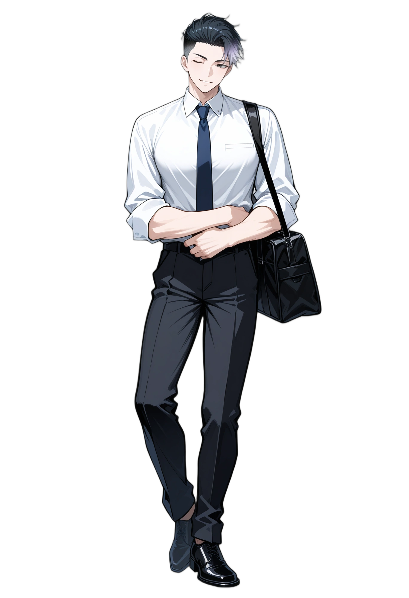 anime-blackhair-shorthair-collaredshirt-man