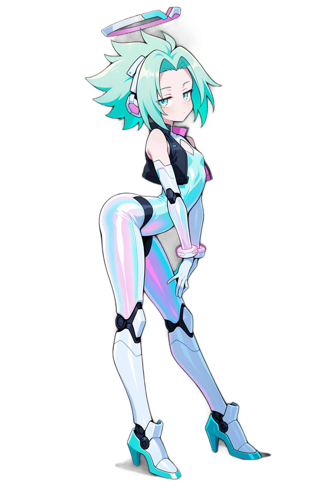 anime-blueeyes-shorthair-gloves-woman