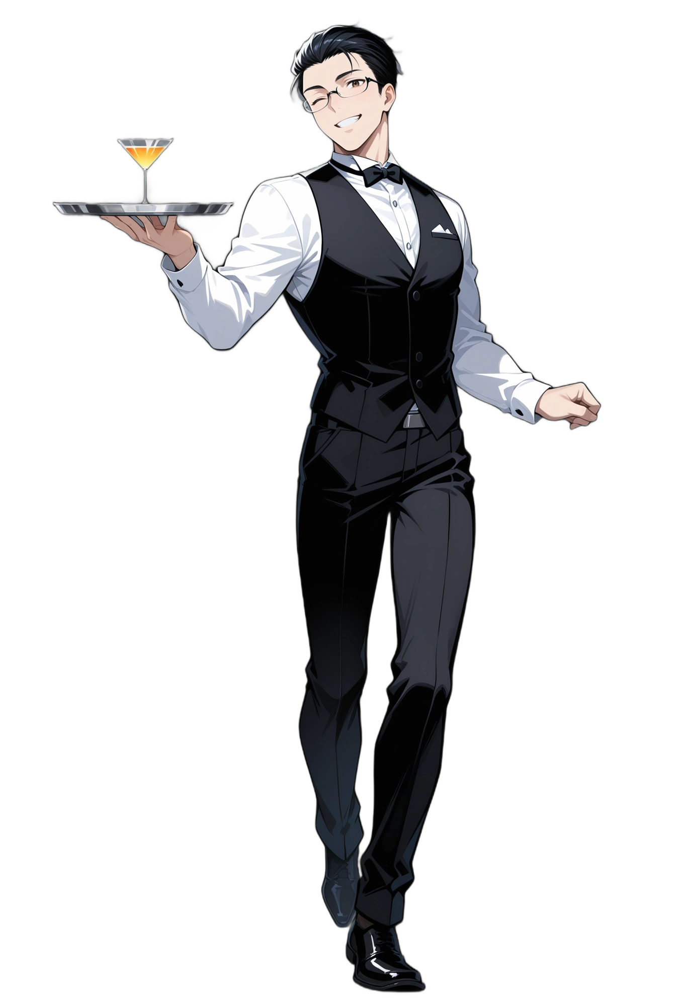 anime-bow-blackhair-blackpants-man
