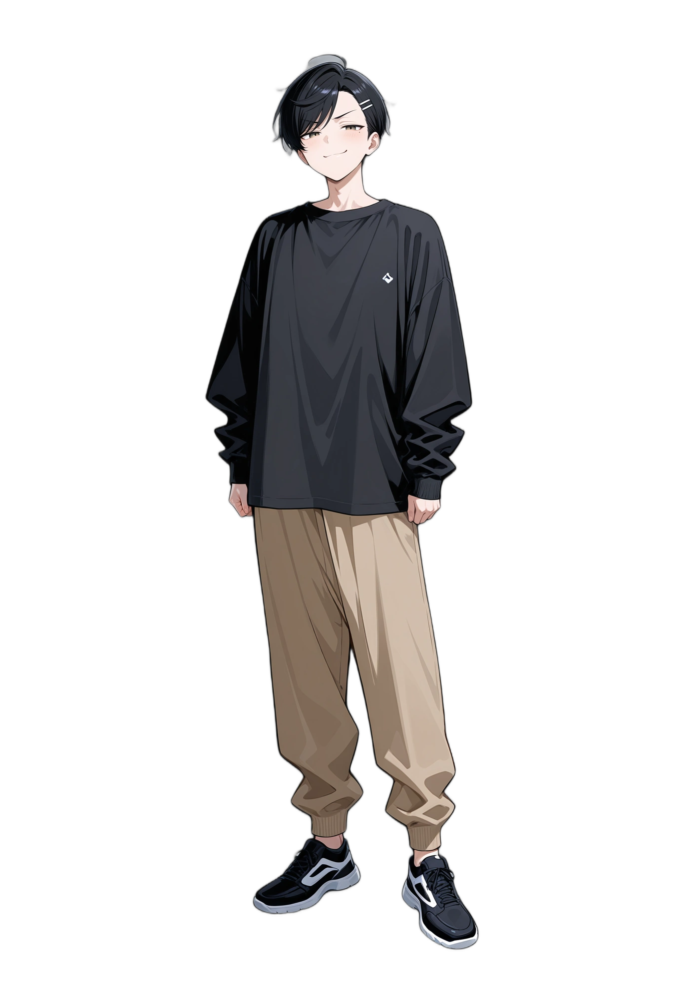anime-browneyes-shirt-shorthair-man