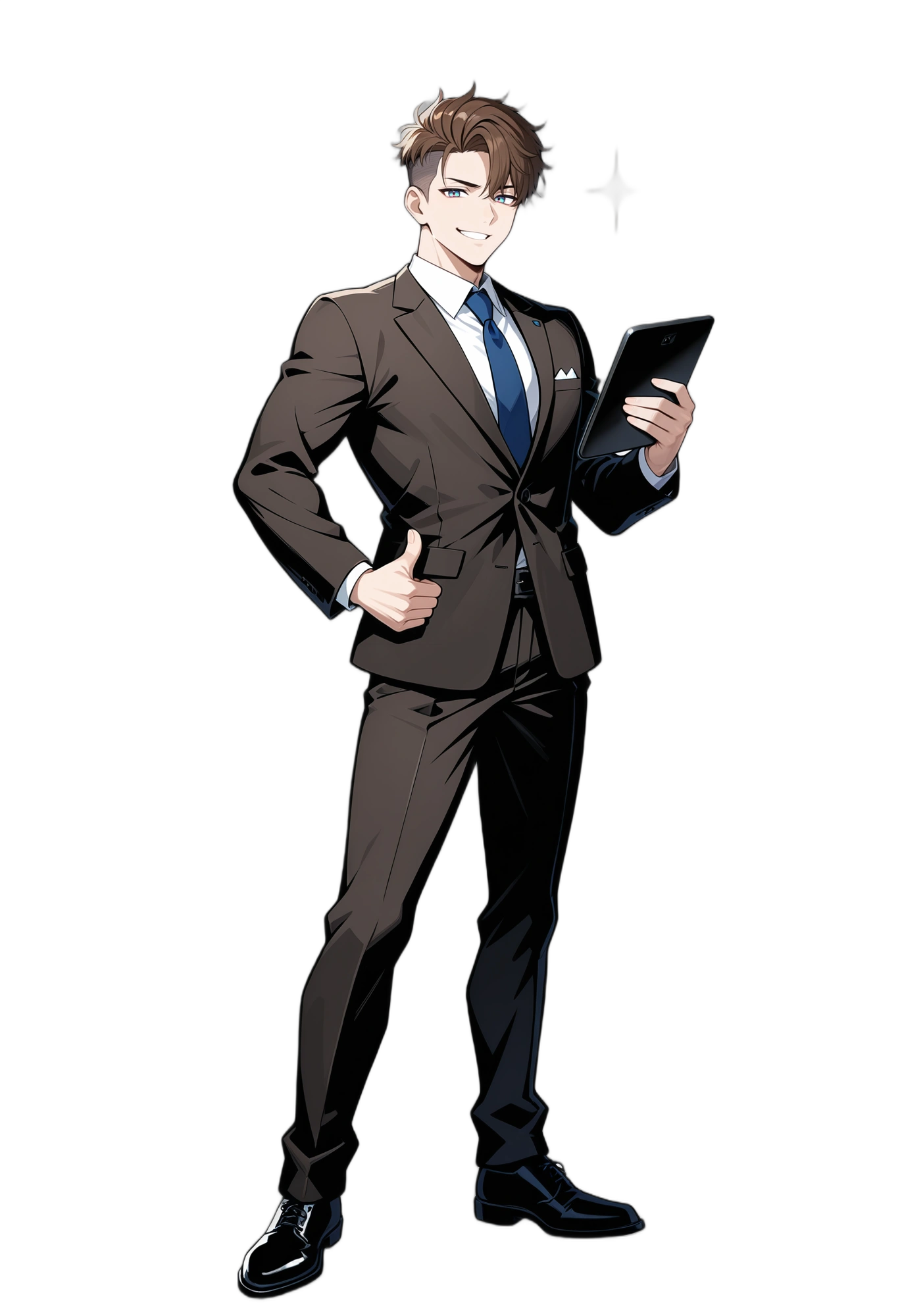 anime-brownhair-shorthair-collaredshirt-man