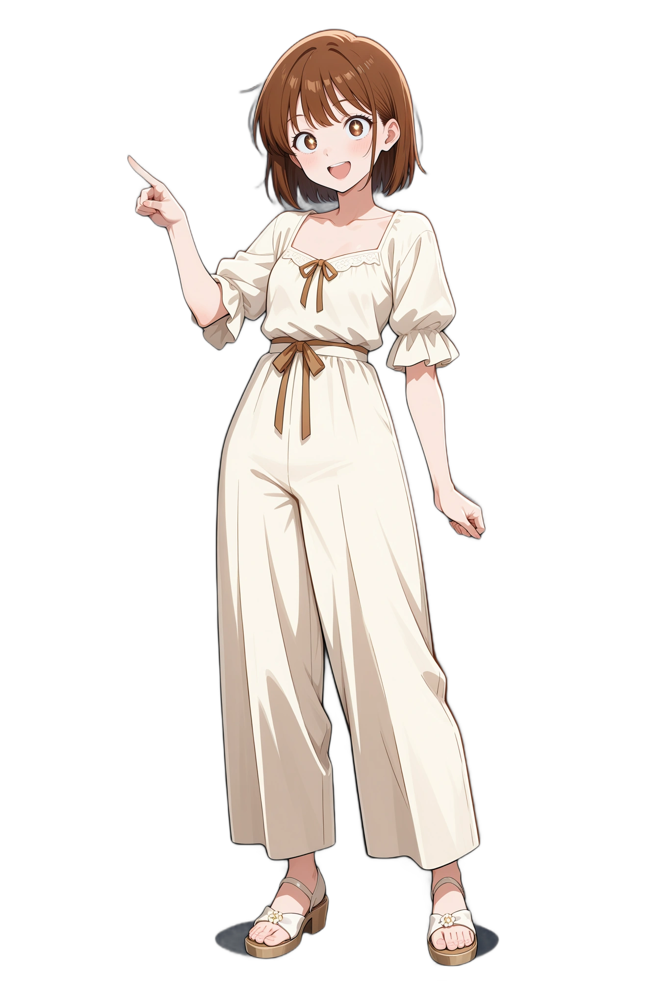anime-brownhair-:d-browneyes-woman