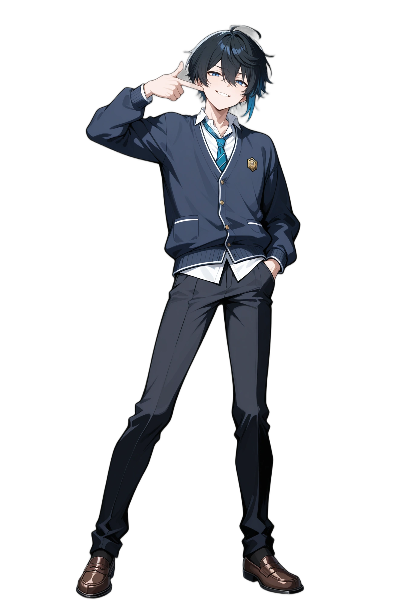 anime-cardigan-whiteshirt-schooluniform-man