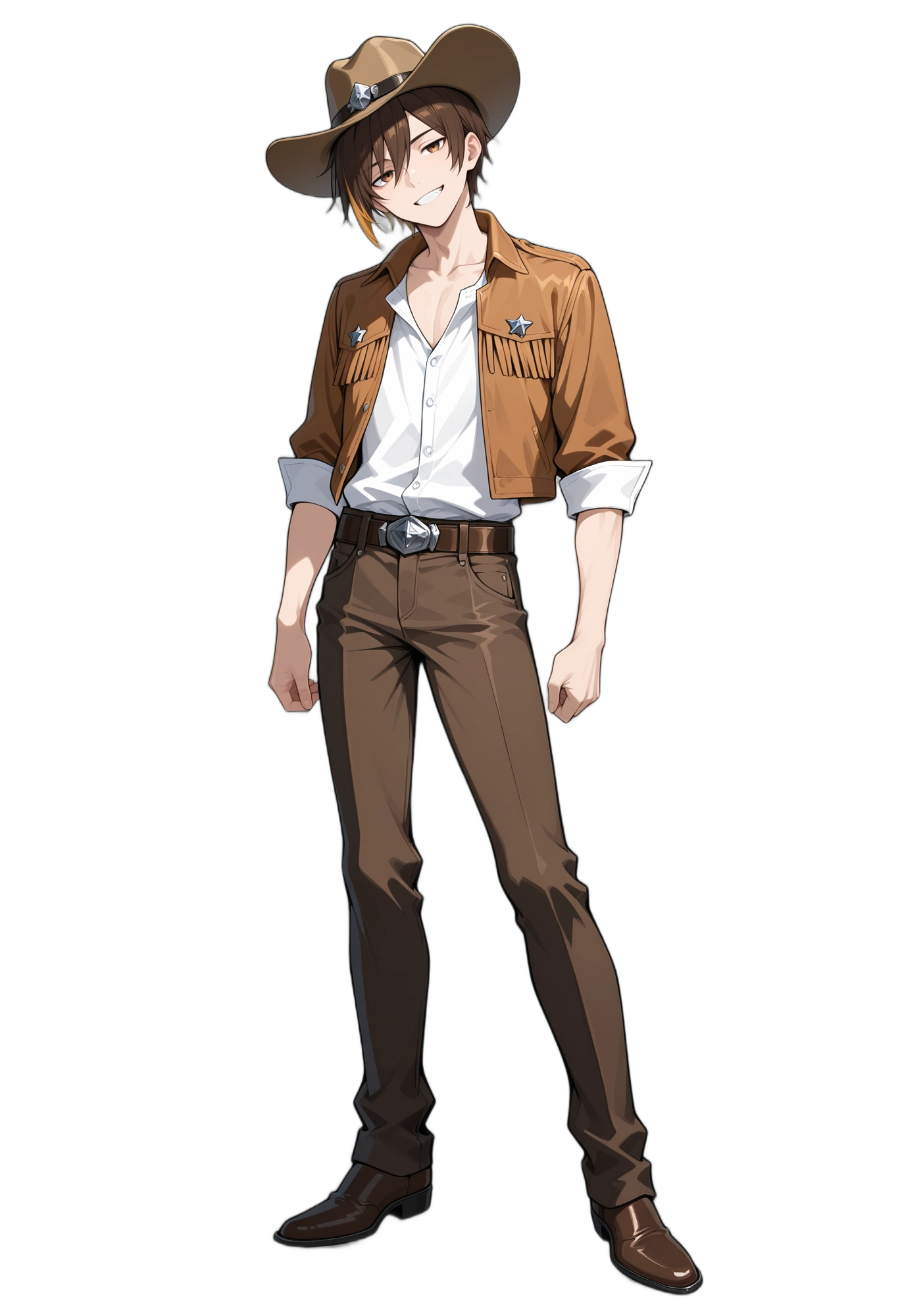 anime-cowboyhat-multicoloredhair-pants-man