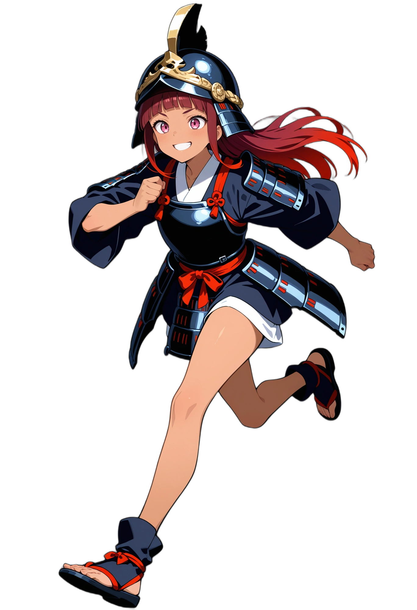 anime-darkskin-pinkeyes-redhair-woman