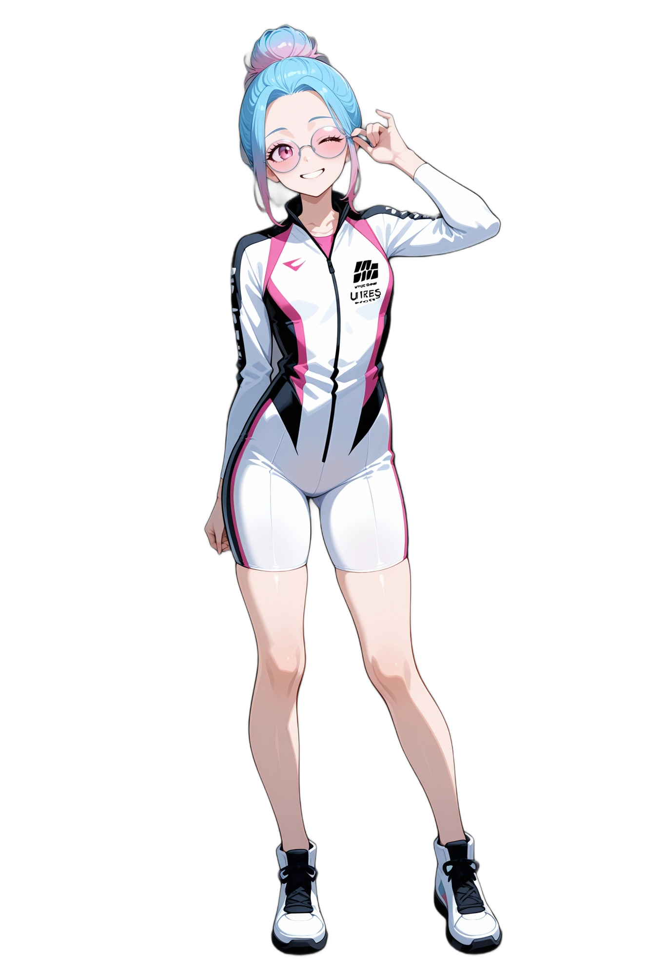 anime-forehead-sneakers-glasses-woman