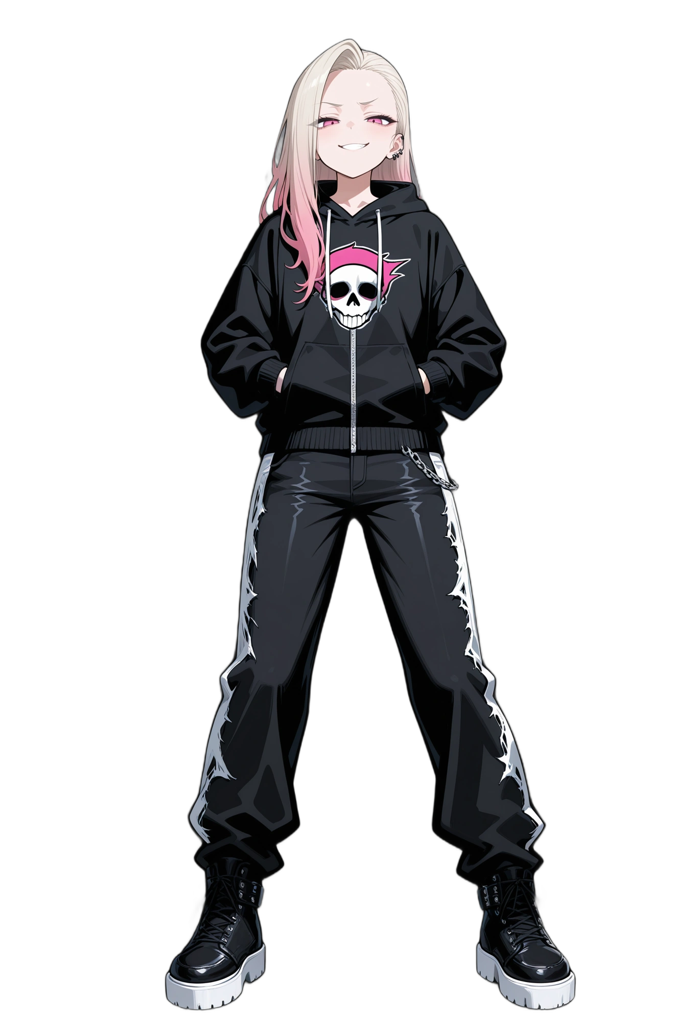 anime-forehead-longhair-blackfootwear-woman