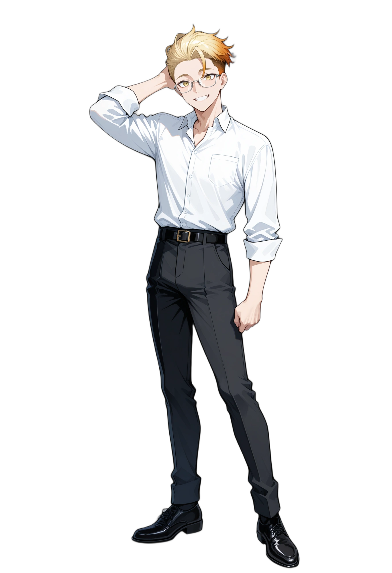 anime-glasses-shirt-blackpants-man
