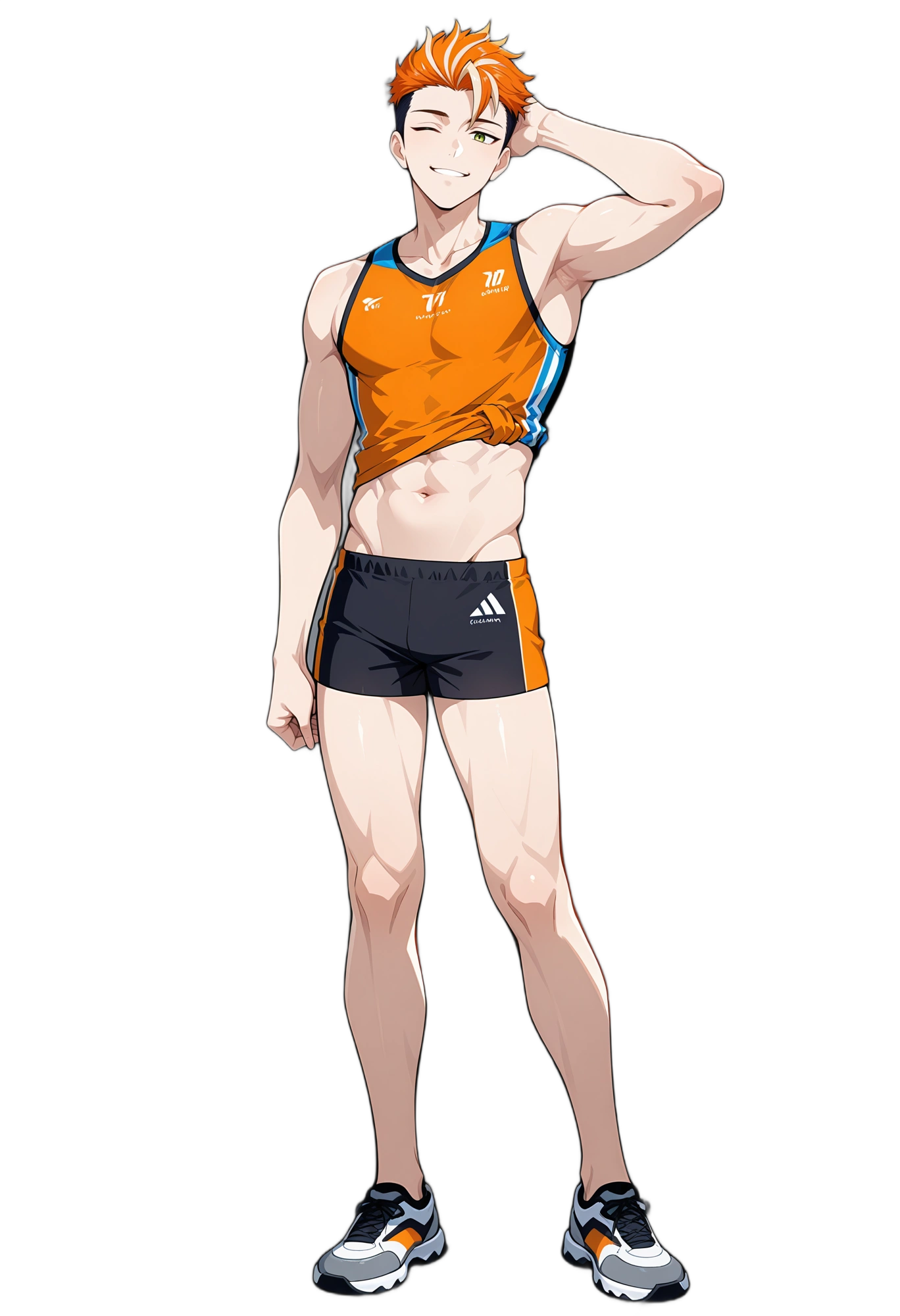 anime-greeneyes-orangehair-smile-man