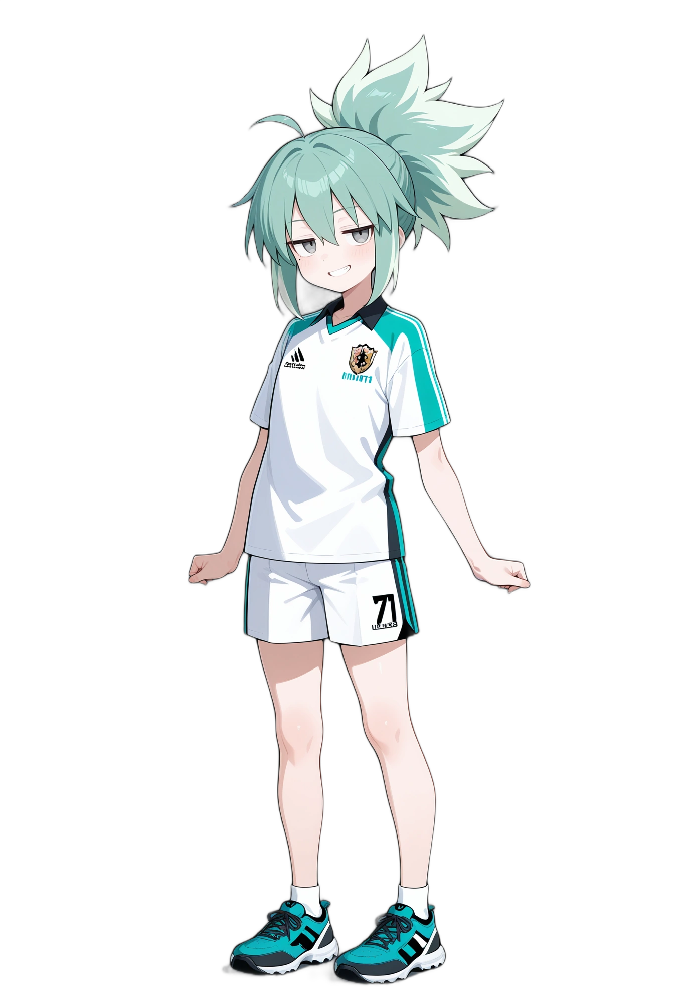 anime-greyeyes-sneakers-whiteshirt-woman
