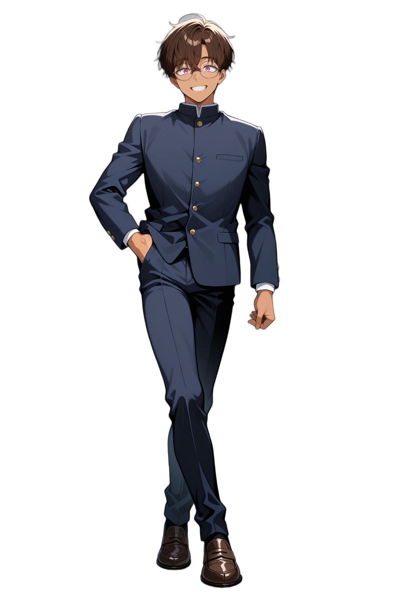 anime-handinpocket-gakuran-darkskin-man