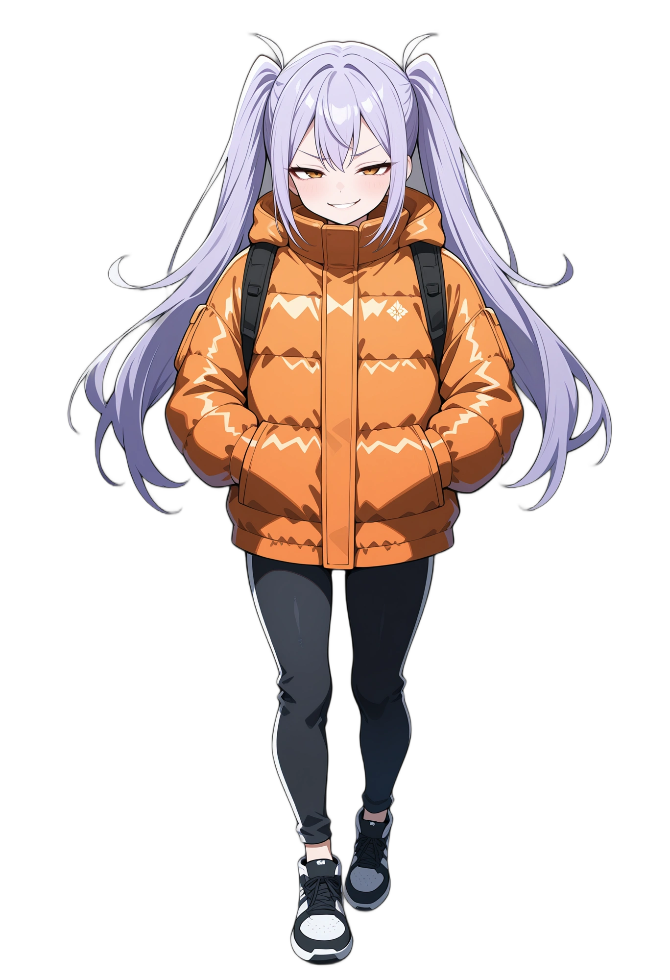 anime-handsinpockets-blackpants-browneyes-woman