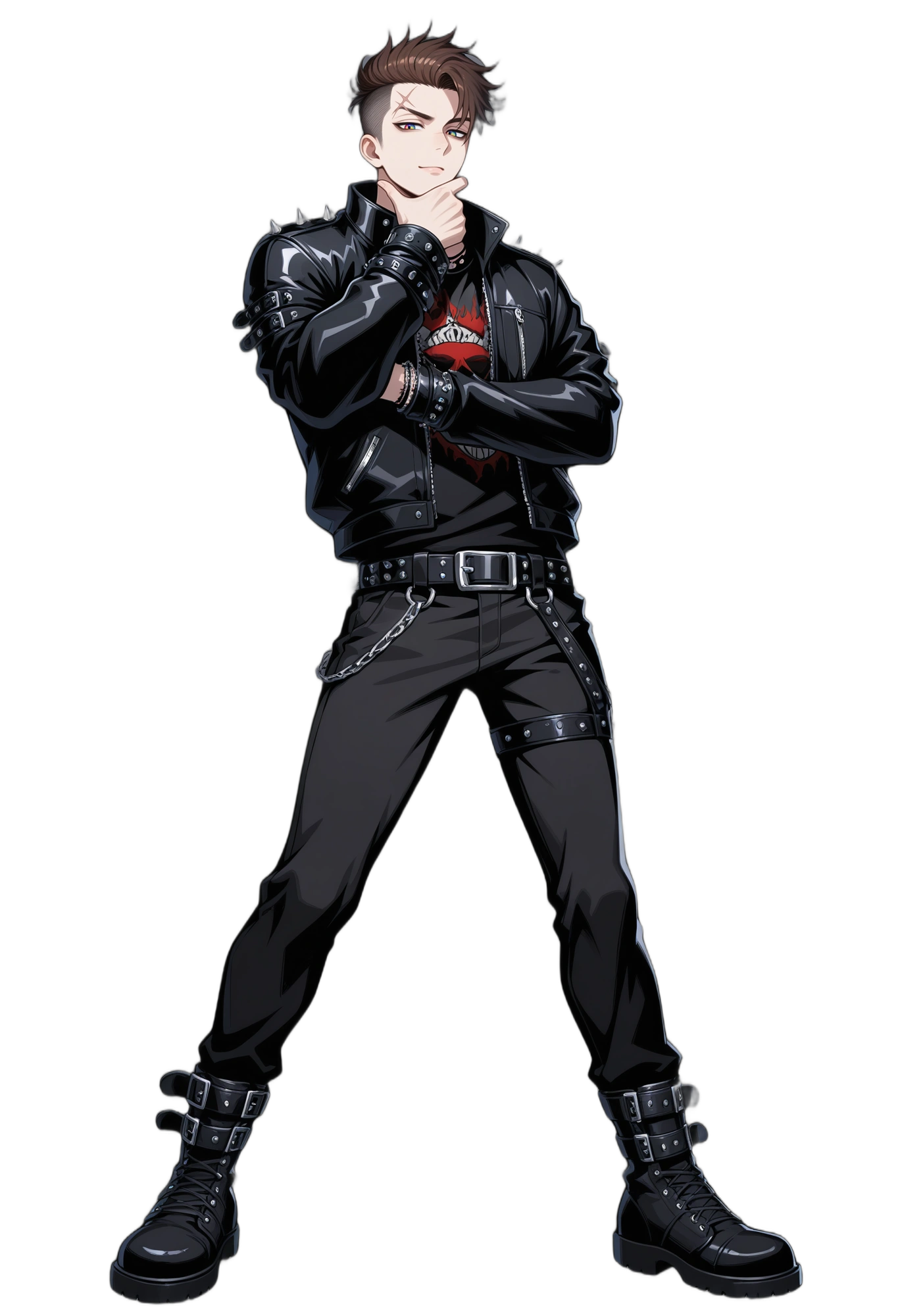 anime-jacket-boots-belt-man