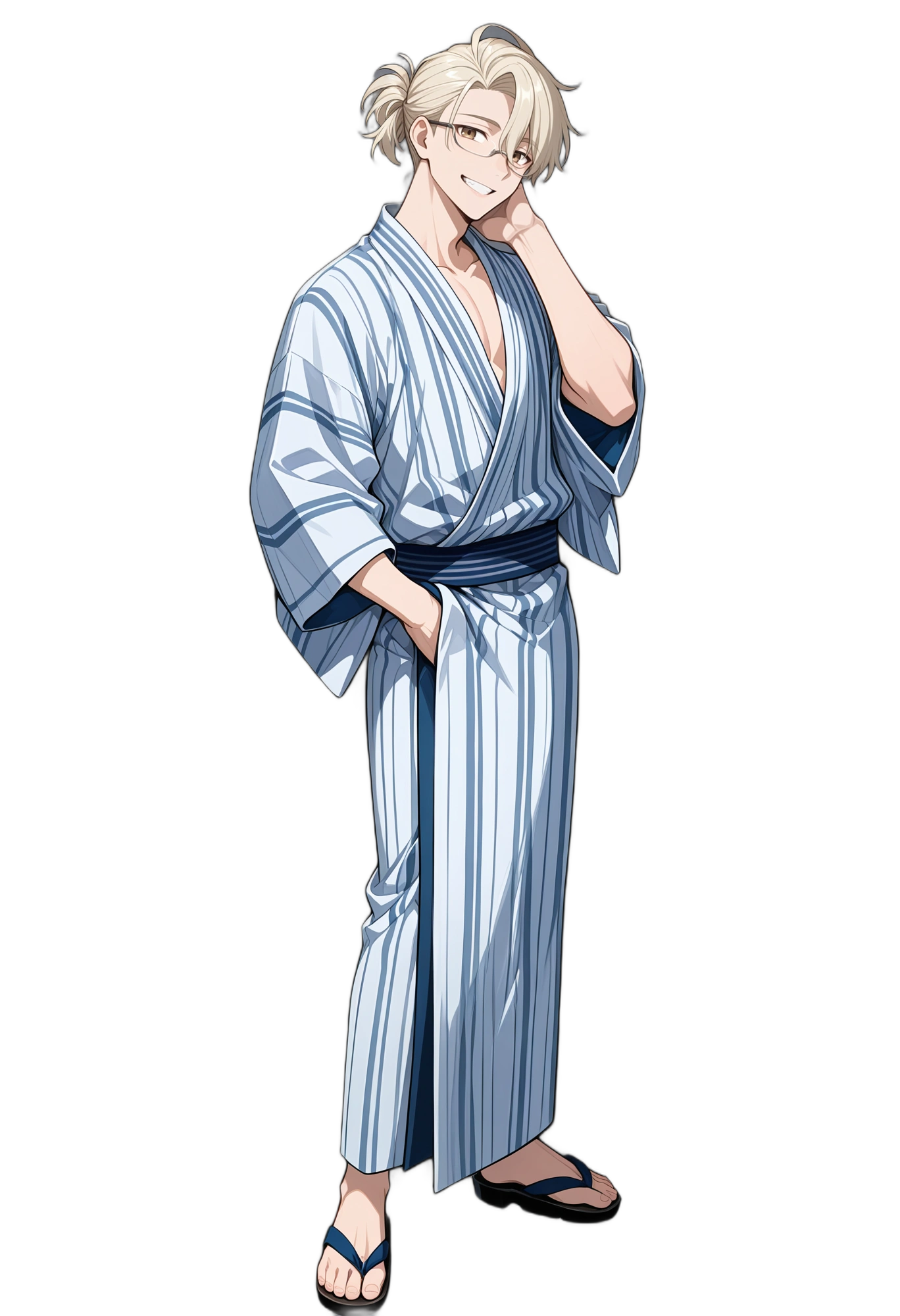 anime-japaneseclothes-kimono-sandals-man