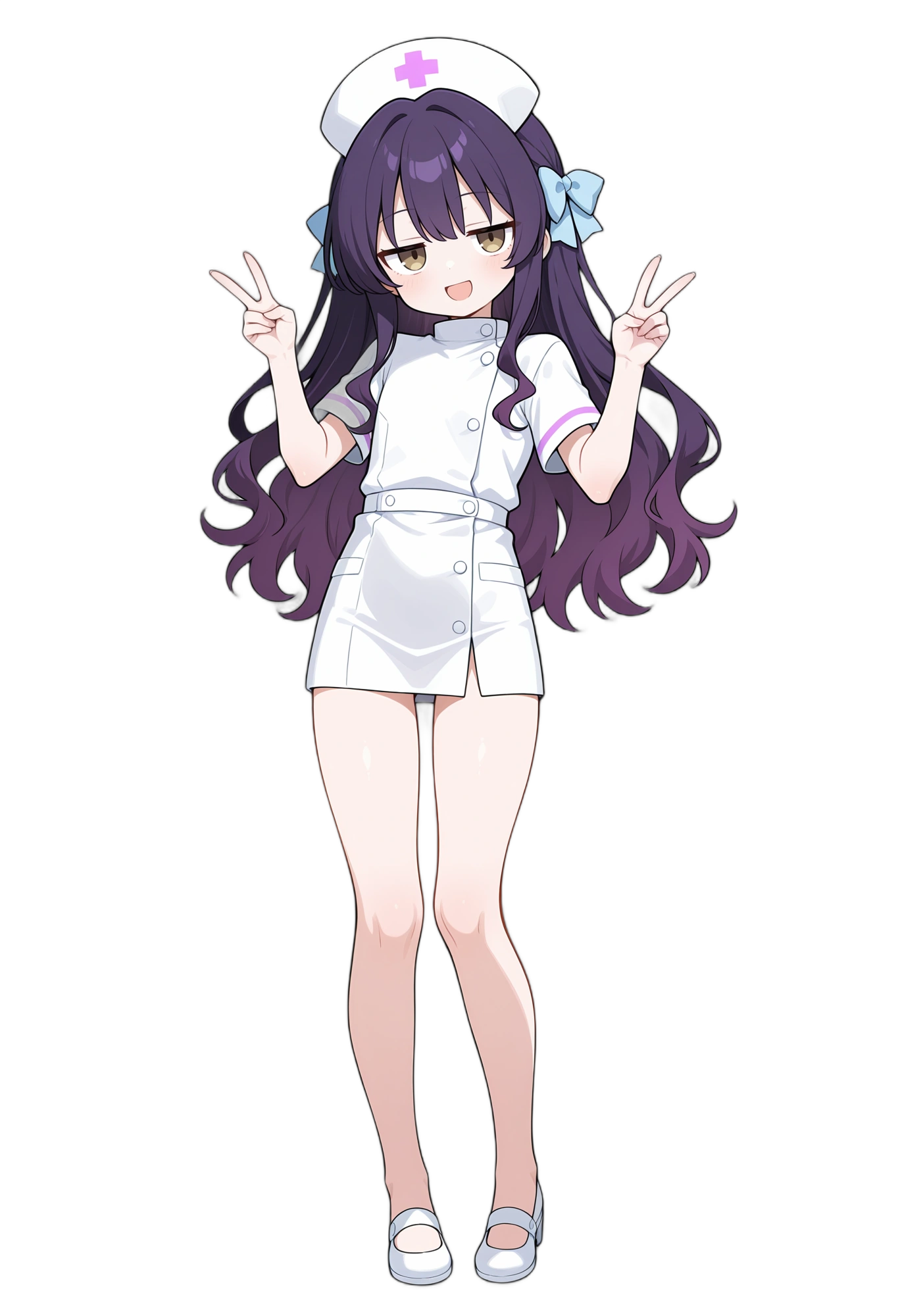 anime-longhair-nurse-dress-woman