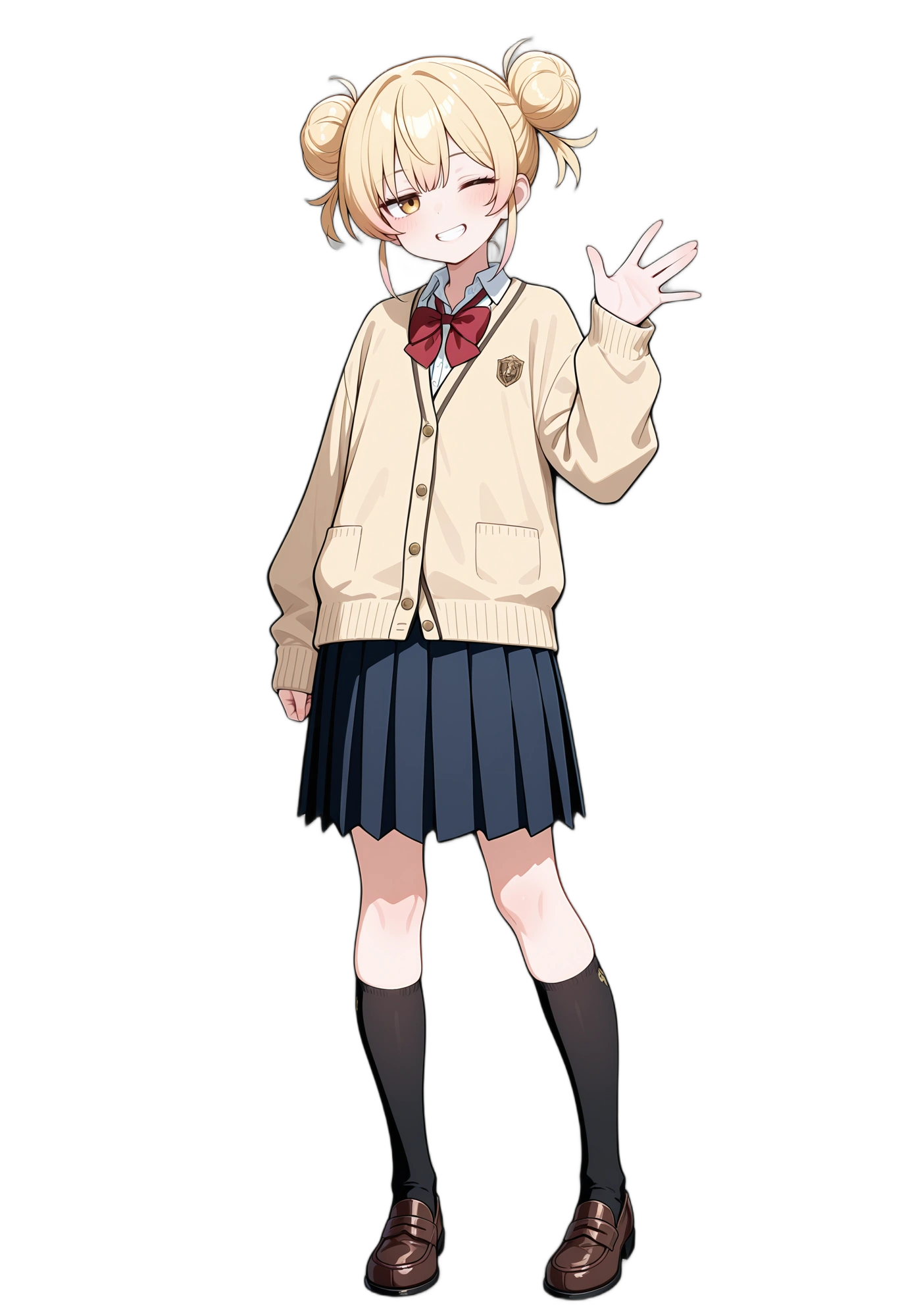 anime-longsleeves-blondehair-shorthair-woman