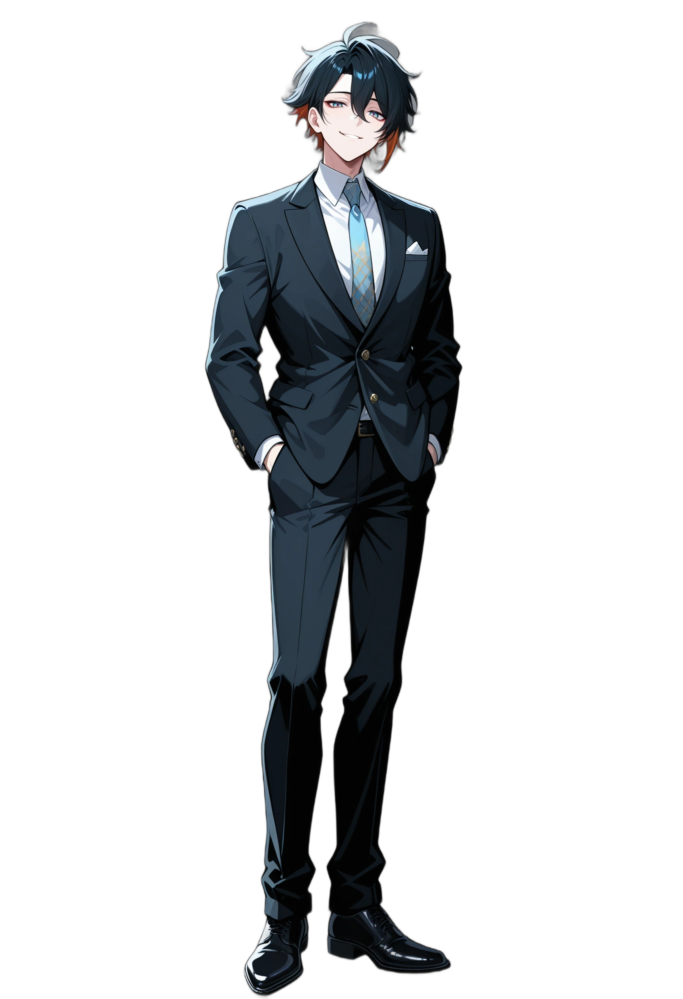 anime-multicoloredhair-blackhair-jacket-man