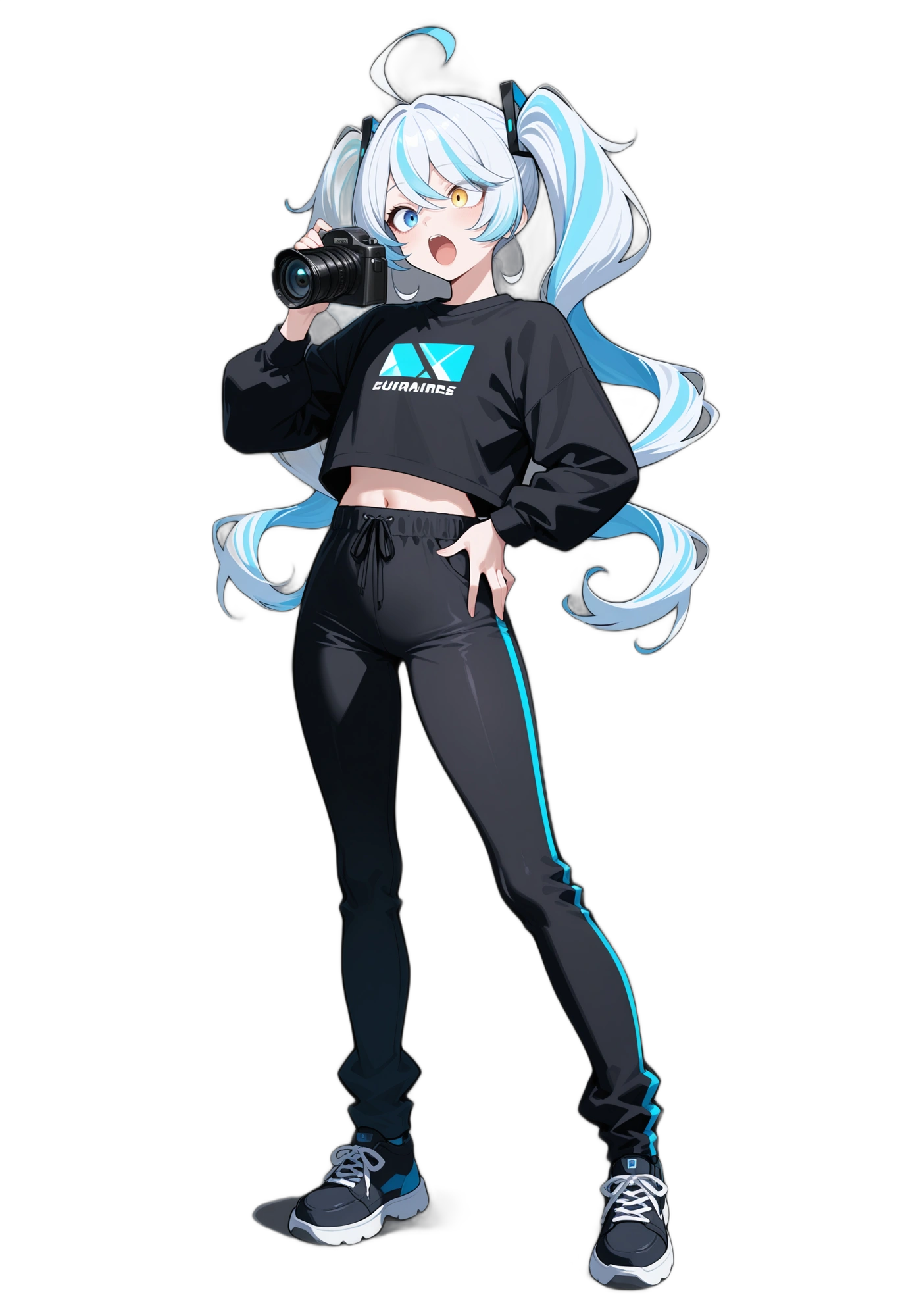 anime-multicoloredhair-blueeyes-shirt-woman