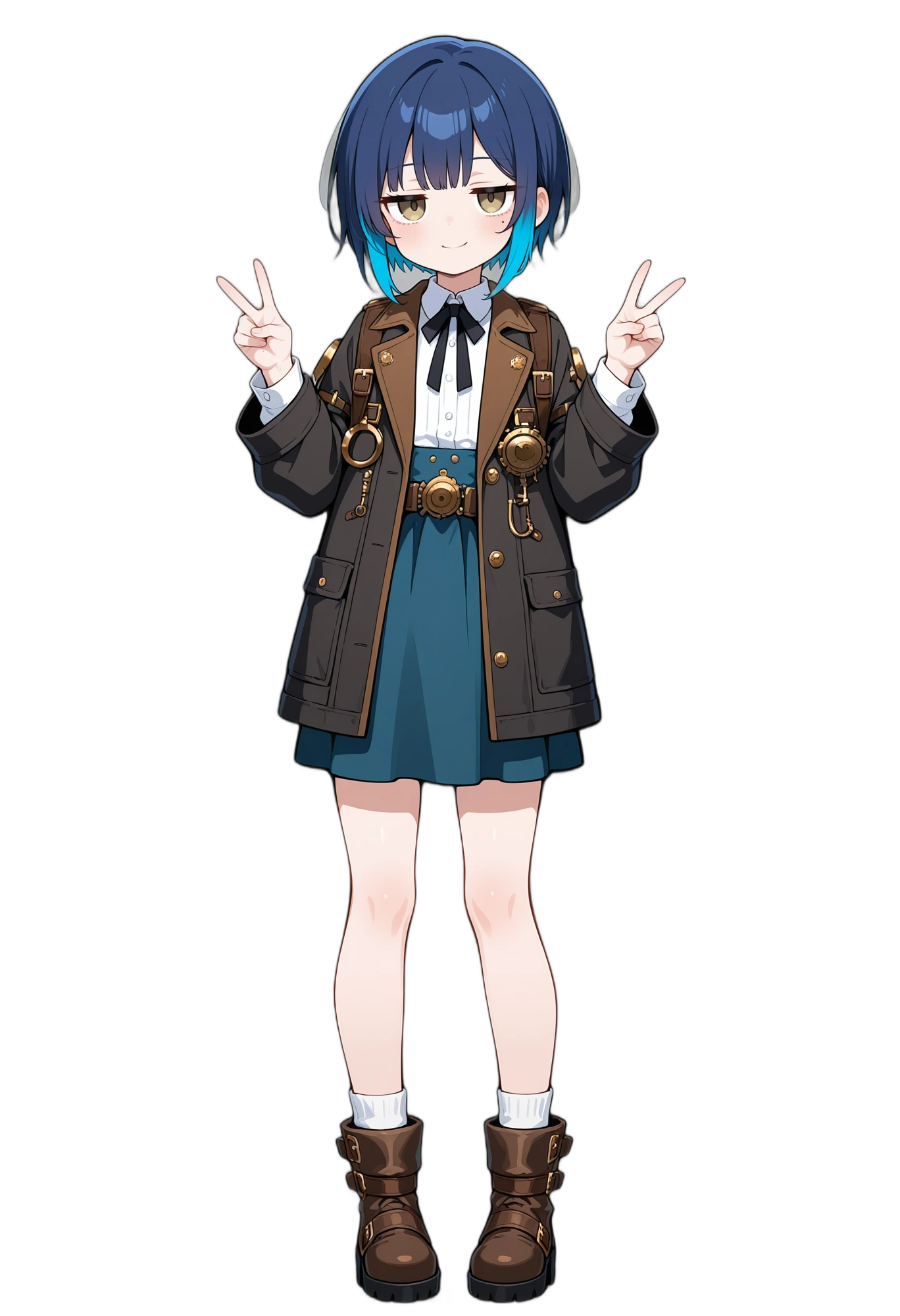 anime-multicoloredhair-longsleeves-browneyes-woman