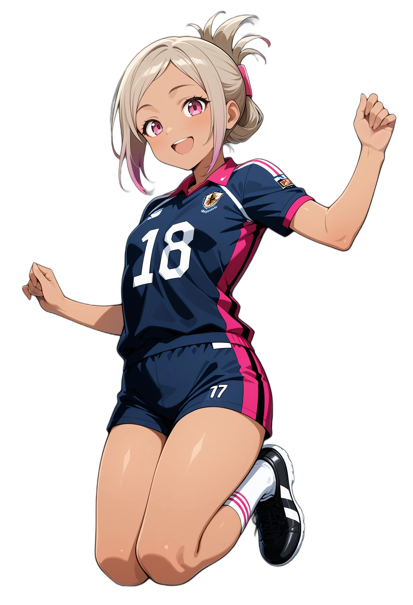 anime-multicoloredhair-socks-:d-woman