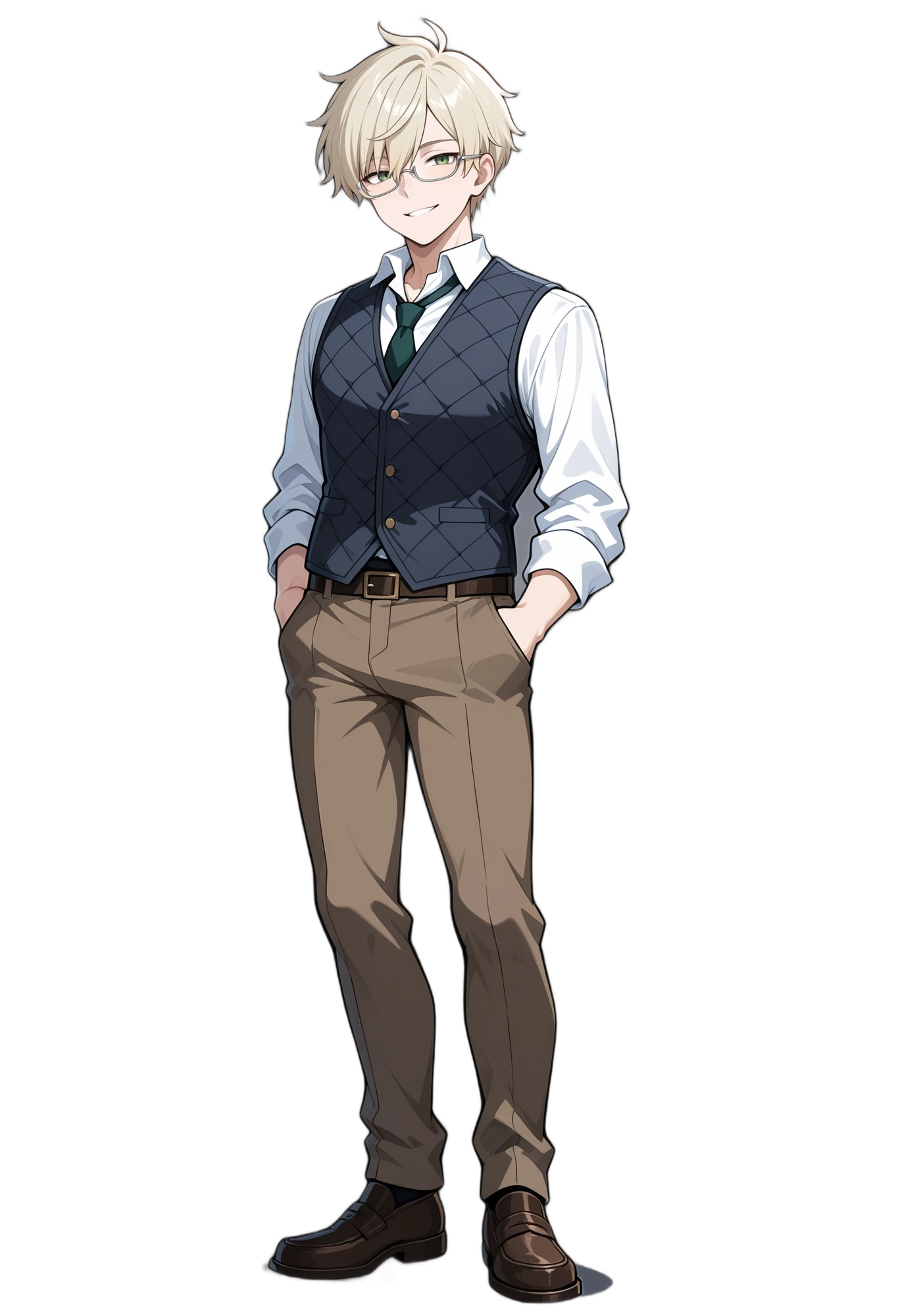 anime-necktie-shirt-pants-man