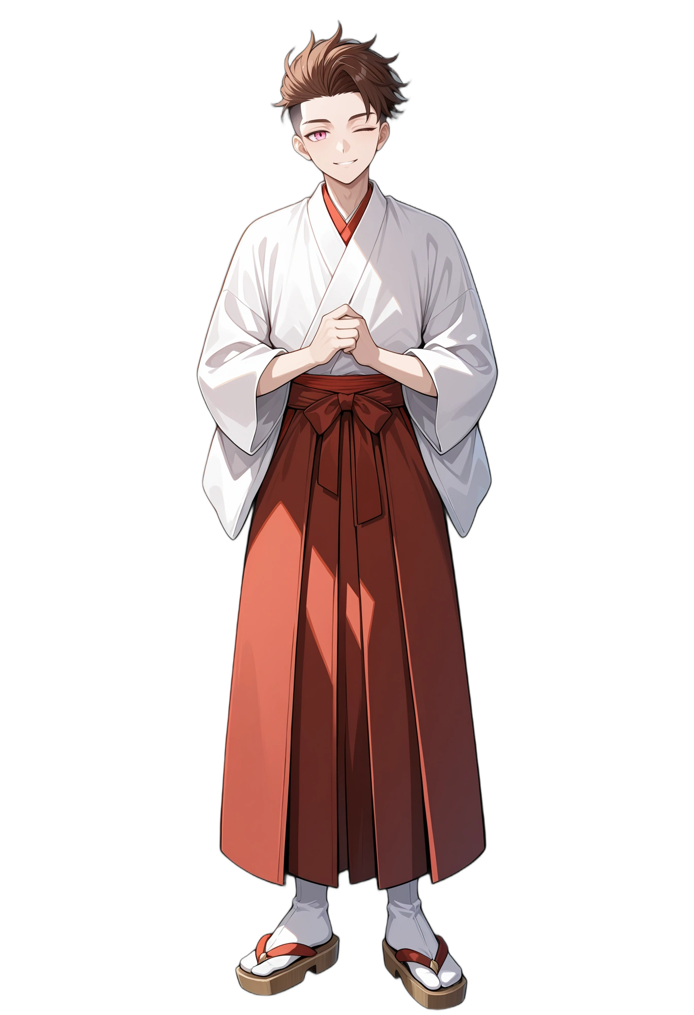 anime-oneeyeclosed-smile-pinkeyes-man