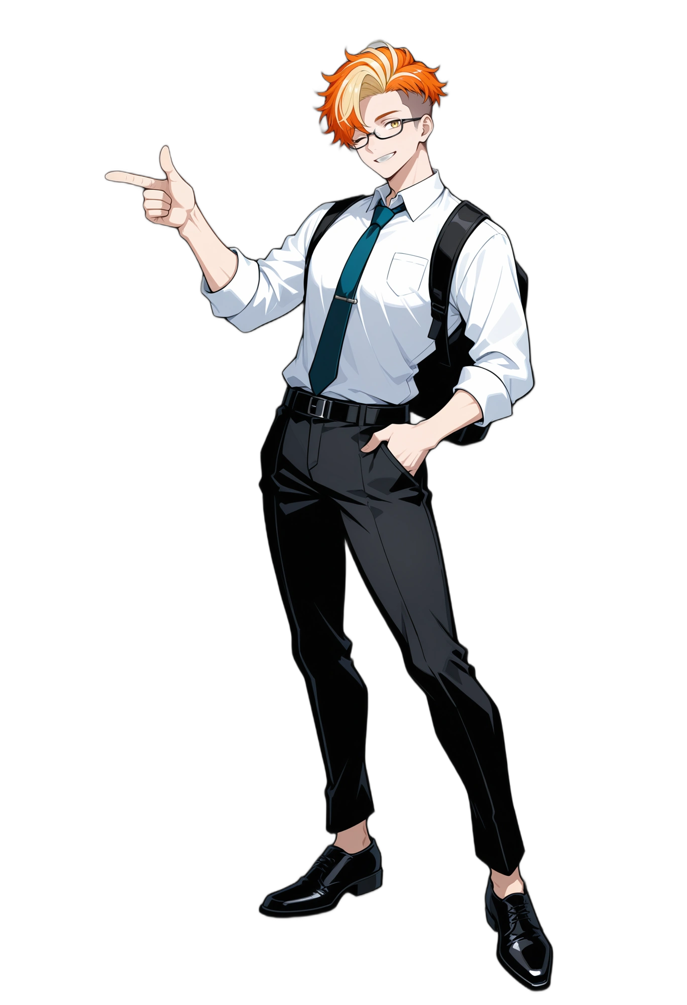 anime-orangehair-shirt-glasses-man