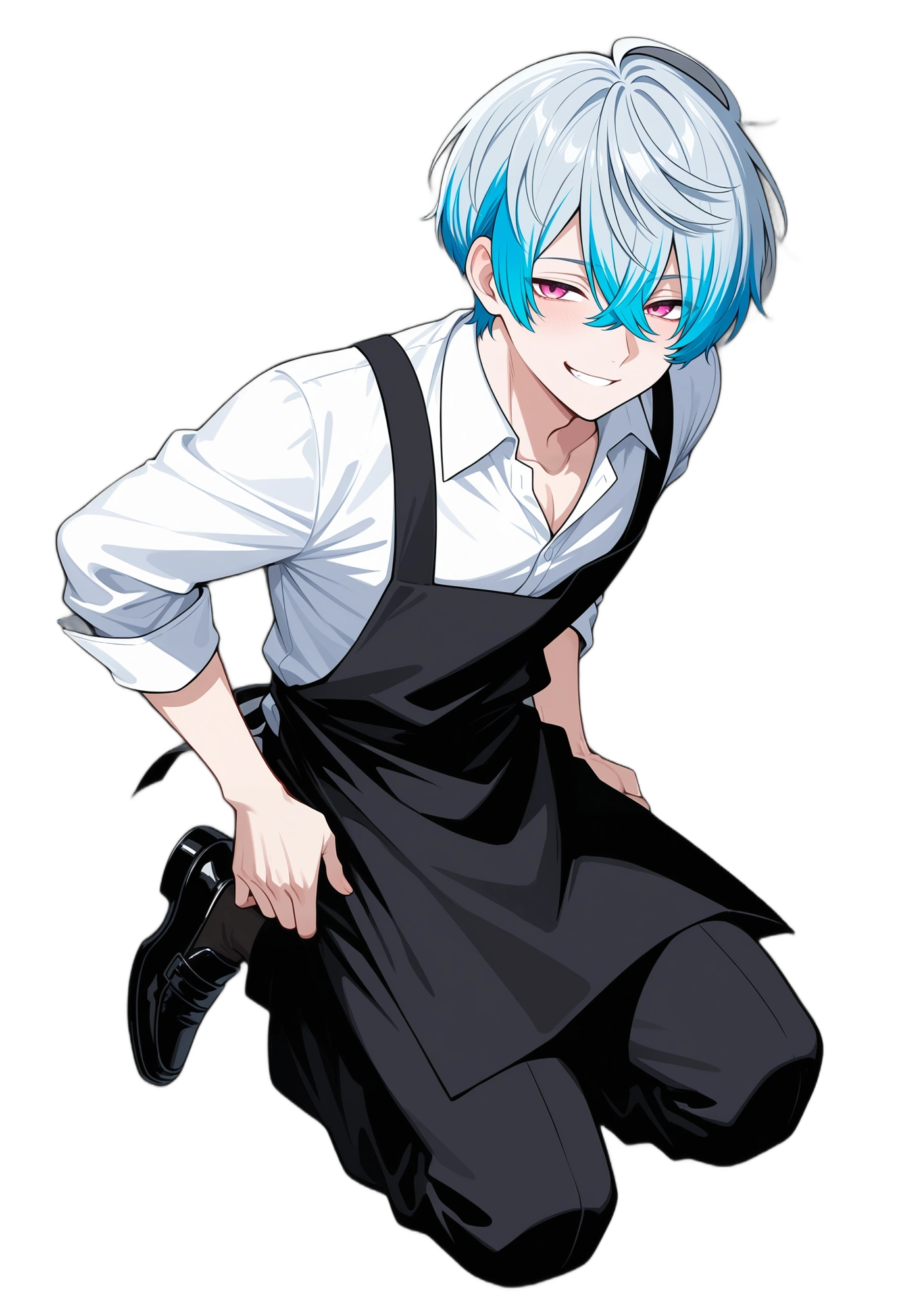 anime-pants-multicoloredhair-shirt-man