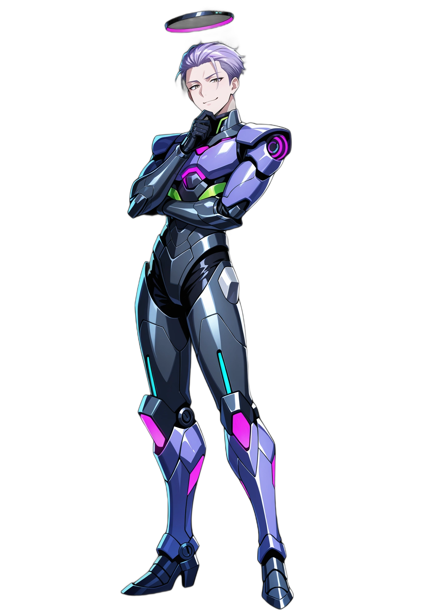 anime-purplehair-smile-man