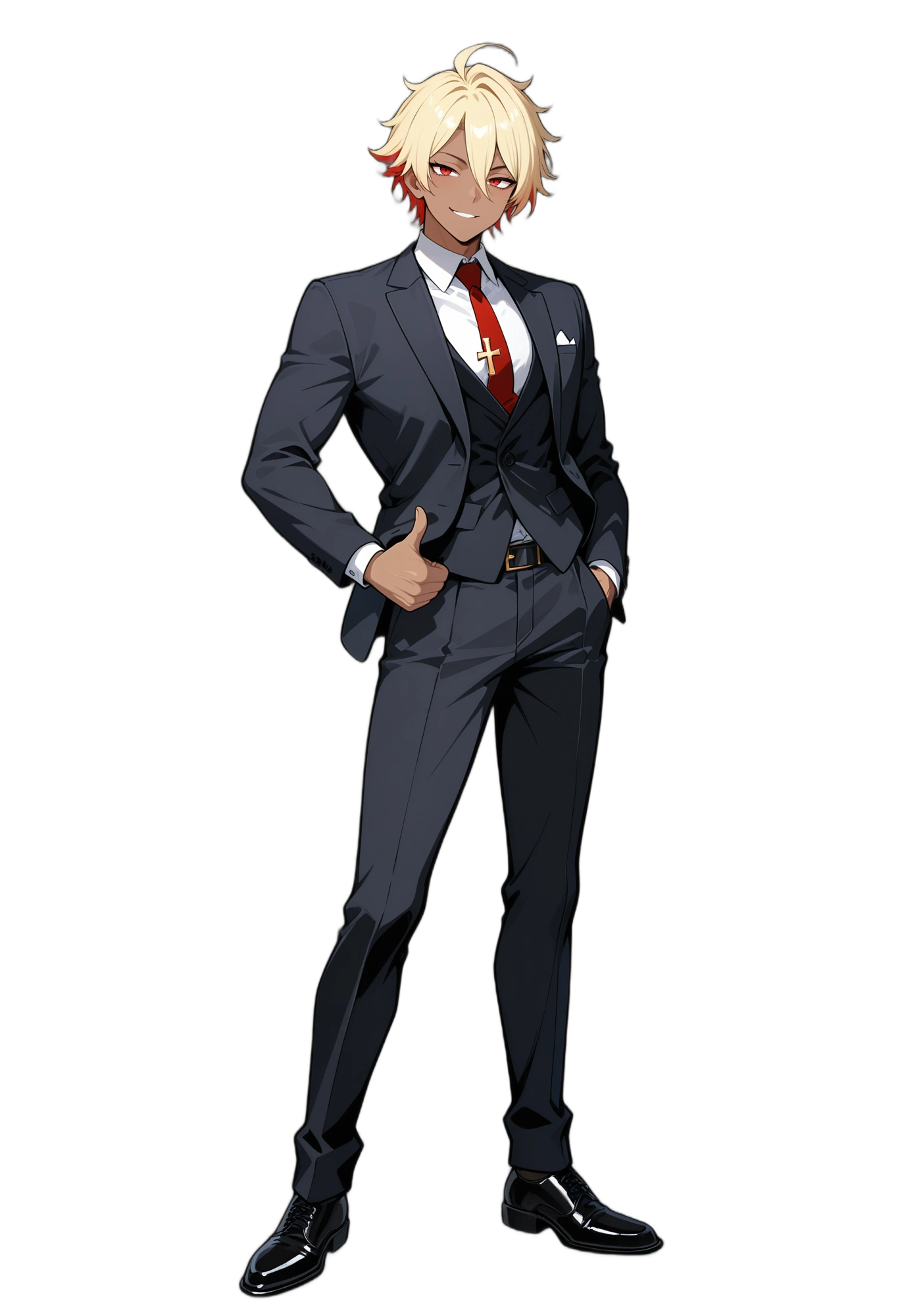 anime-redhair-smile-shorthair-man