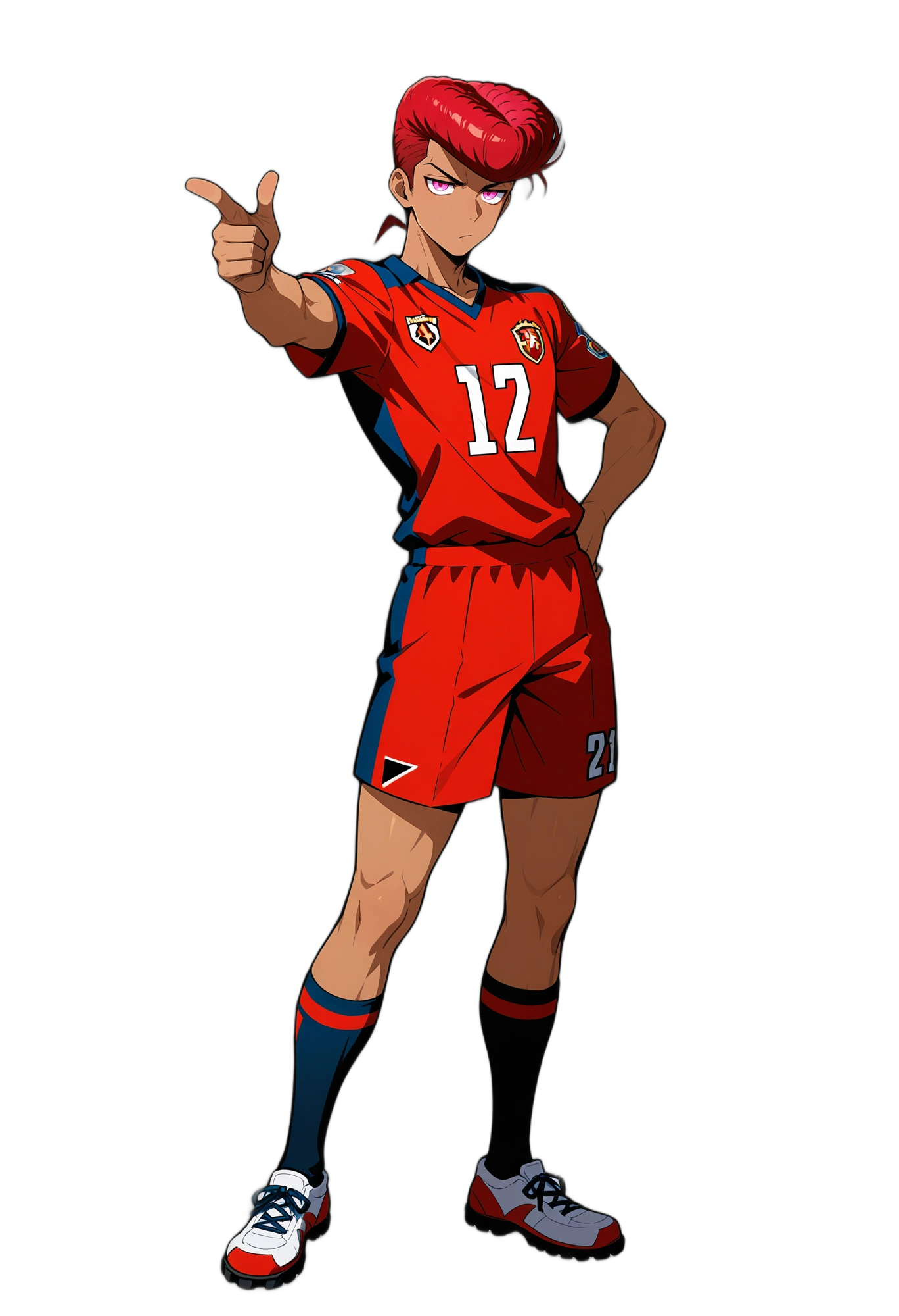 anime-redhair-socks-pompadour-man