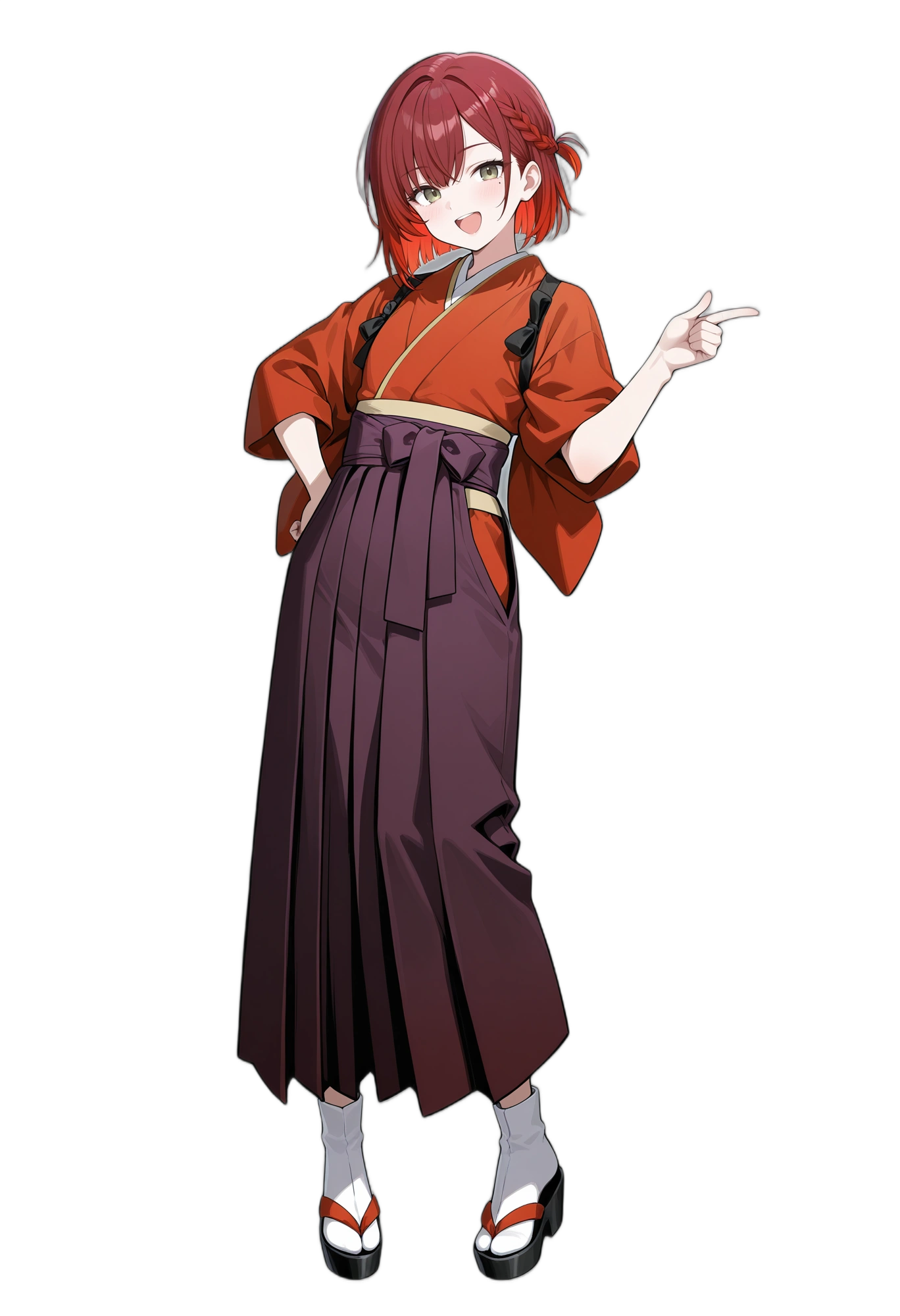 anime-redhair-kimono-yelloweyes-woman
