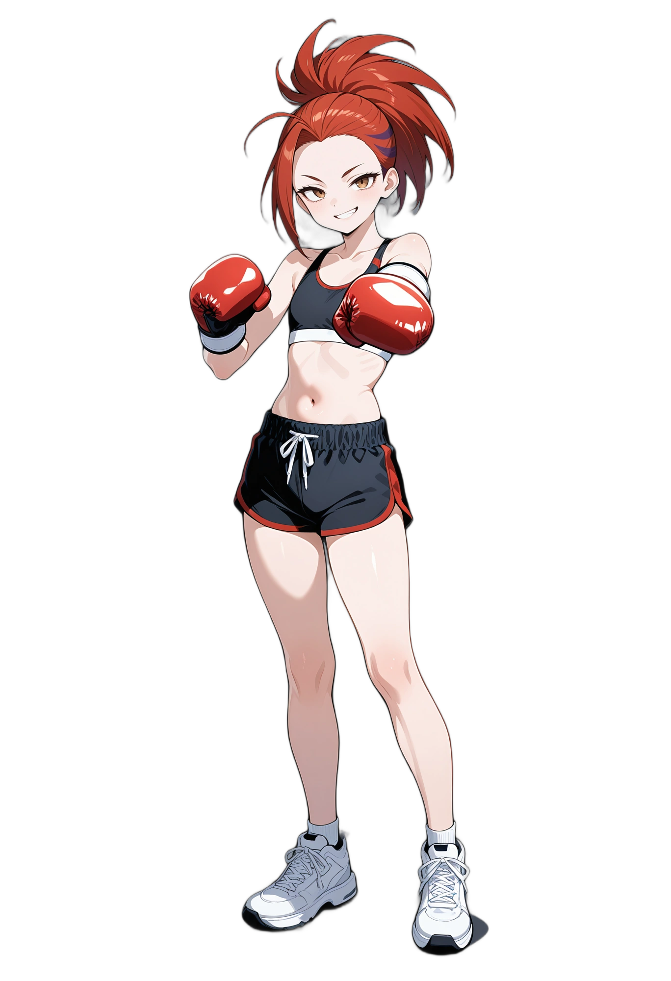 anime-redhair-ponytail-boxinggloves-woman