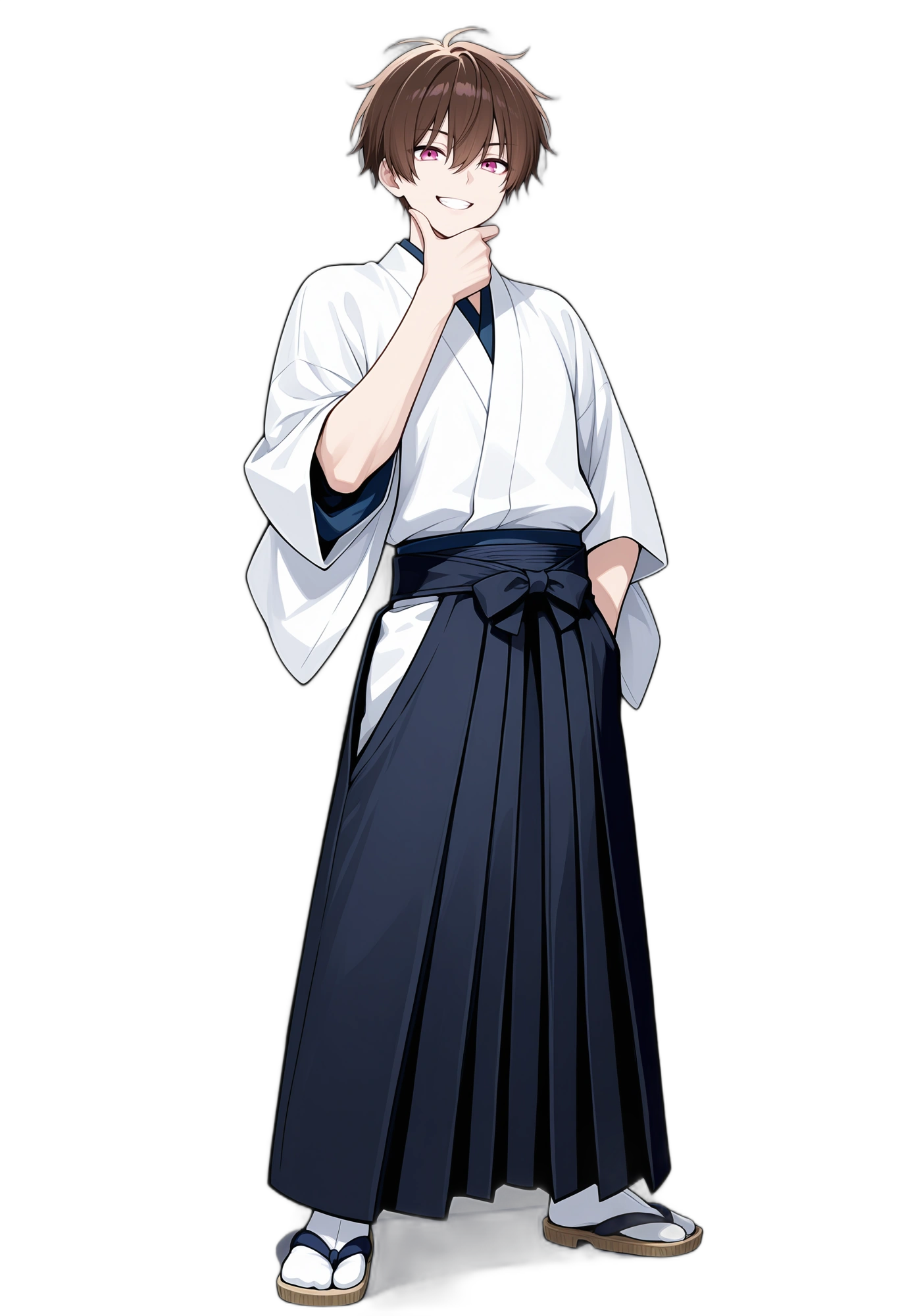 anime-sandals-brownhair-handinpocket-man