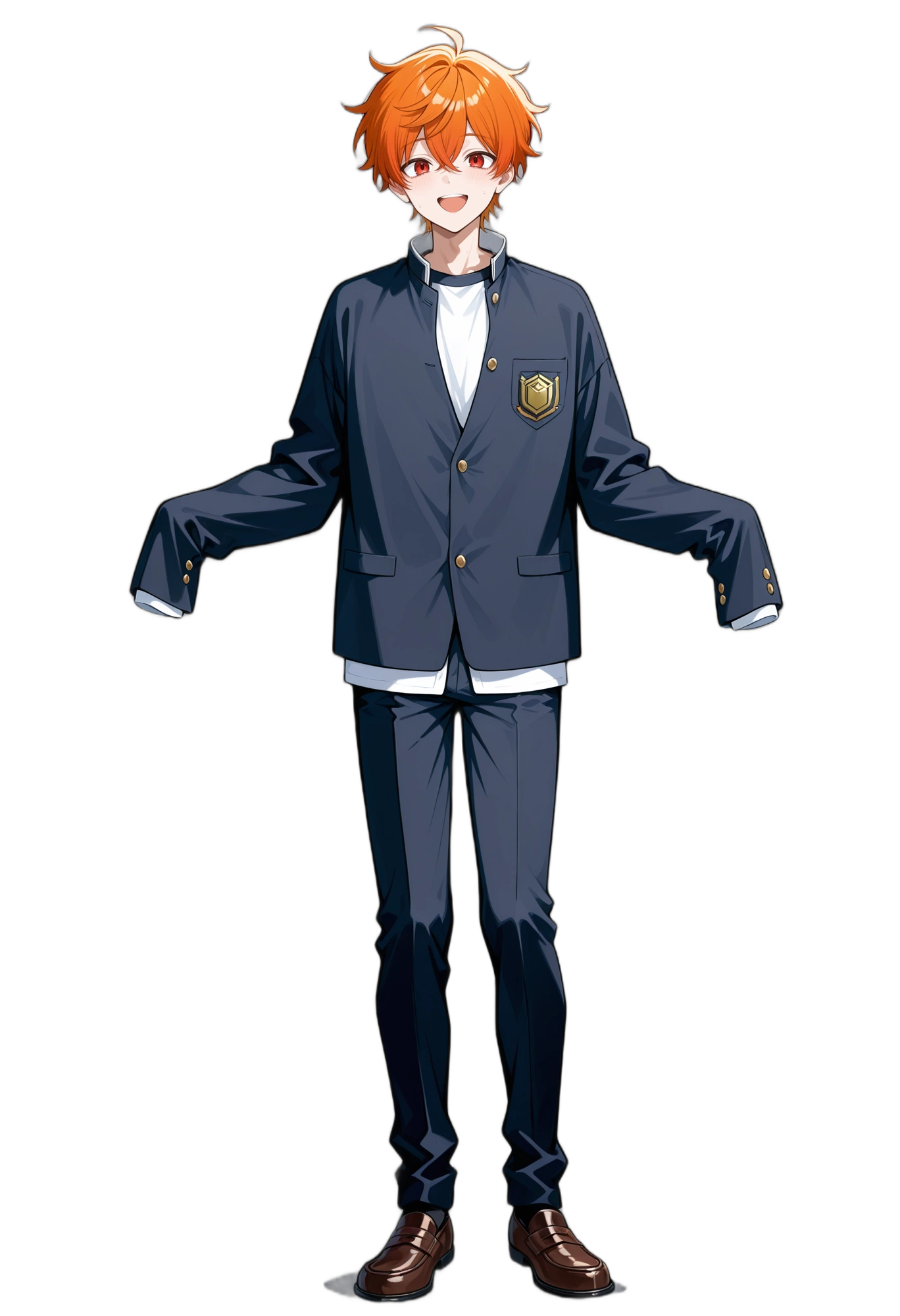 anime-shirt-schooluniform-shorthair-man