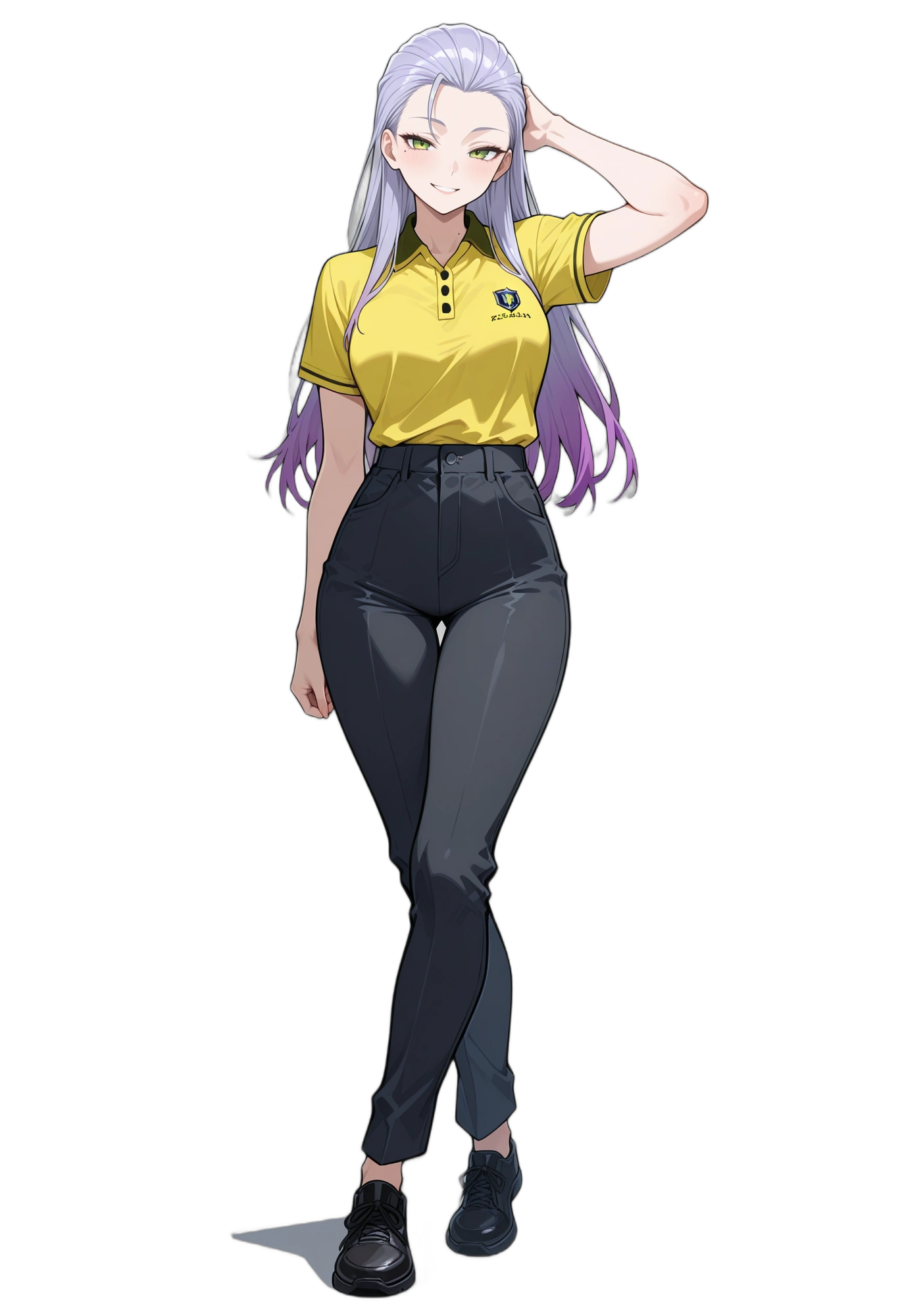 anime-shirt-shirttuckedin-greyhair-woman