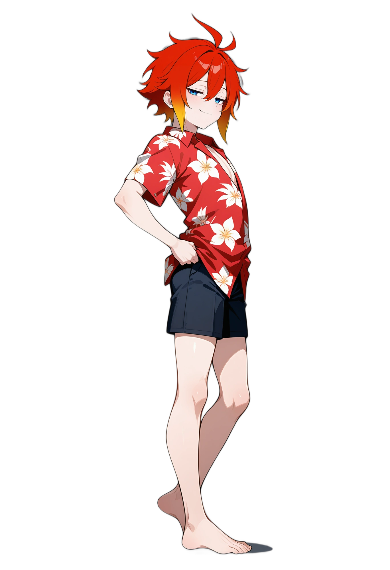 anime-shorthair-collaredshirt-gradienthair-man