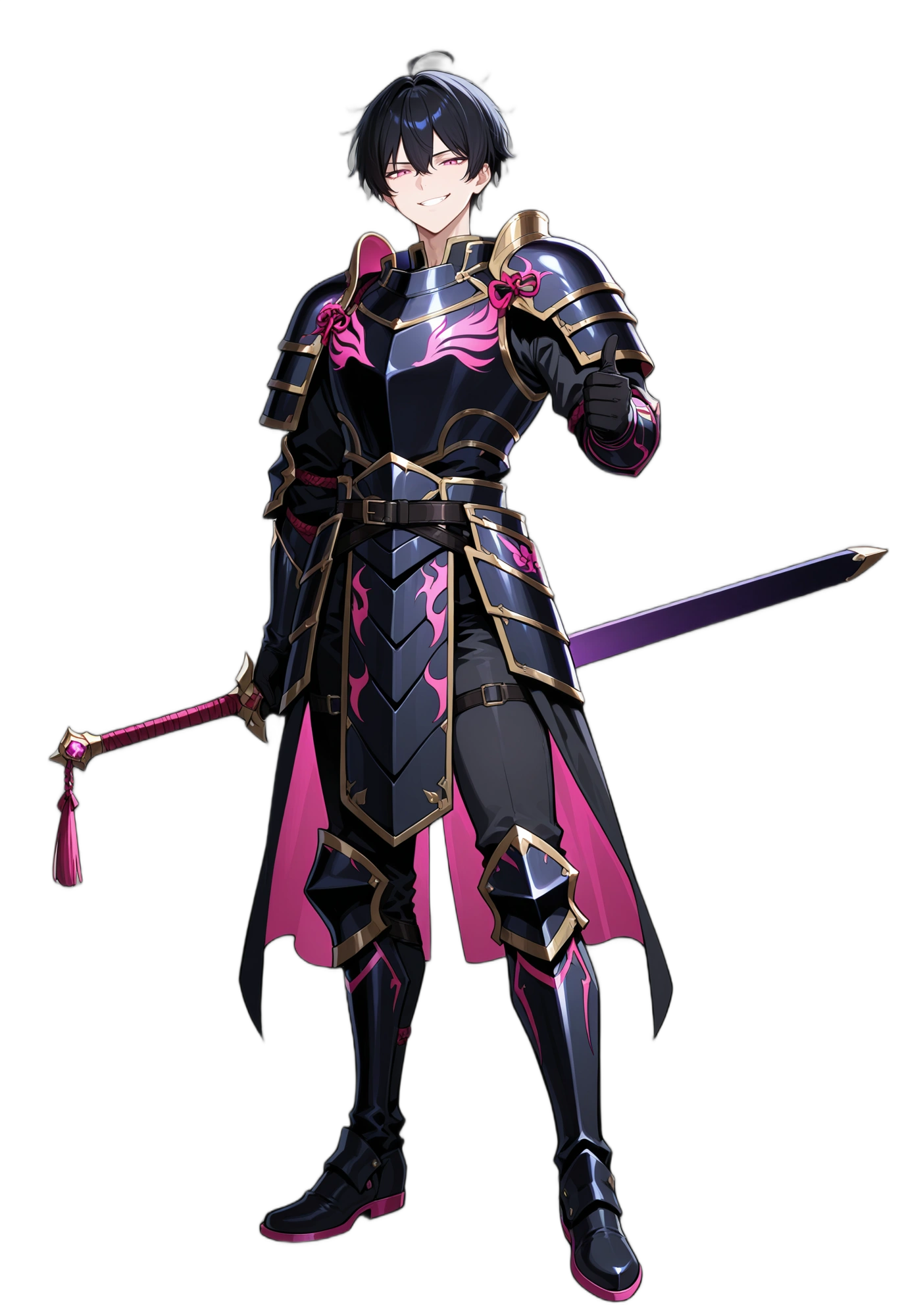 anime-shorthair-sword-armor-man