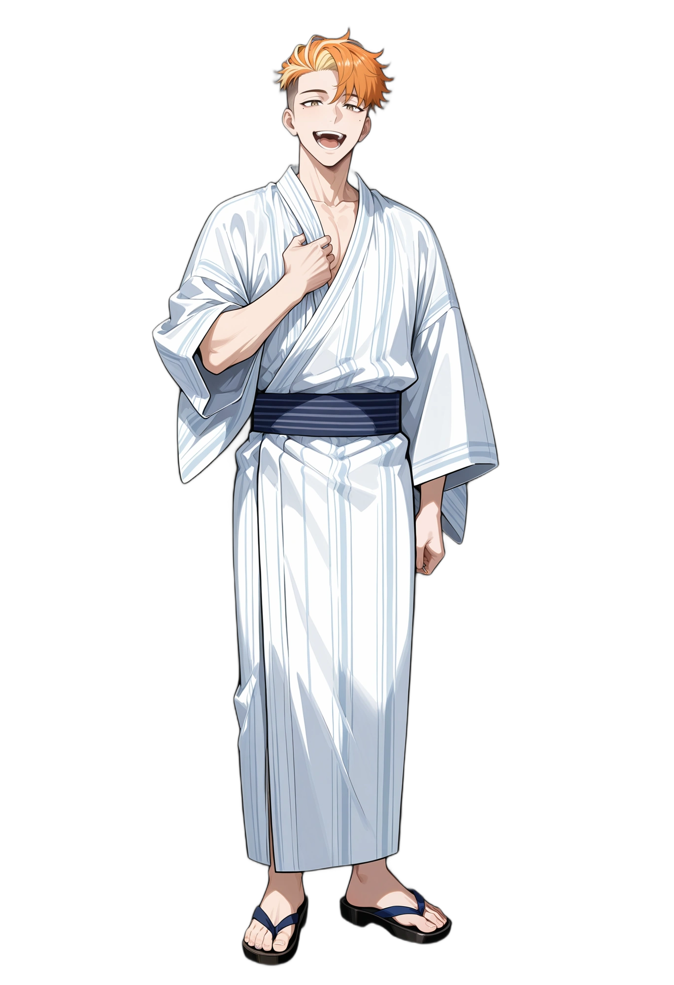 anime-shorthair-japaneseclothes-sandals-man