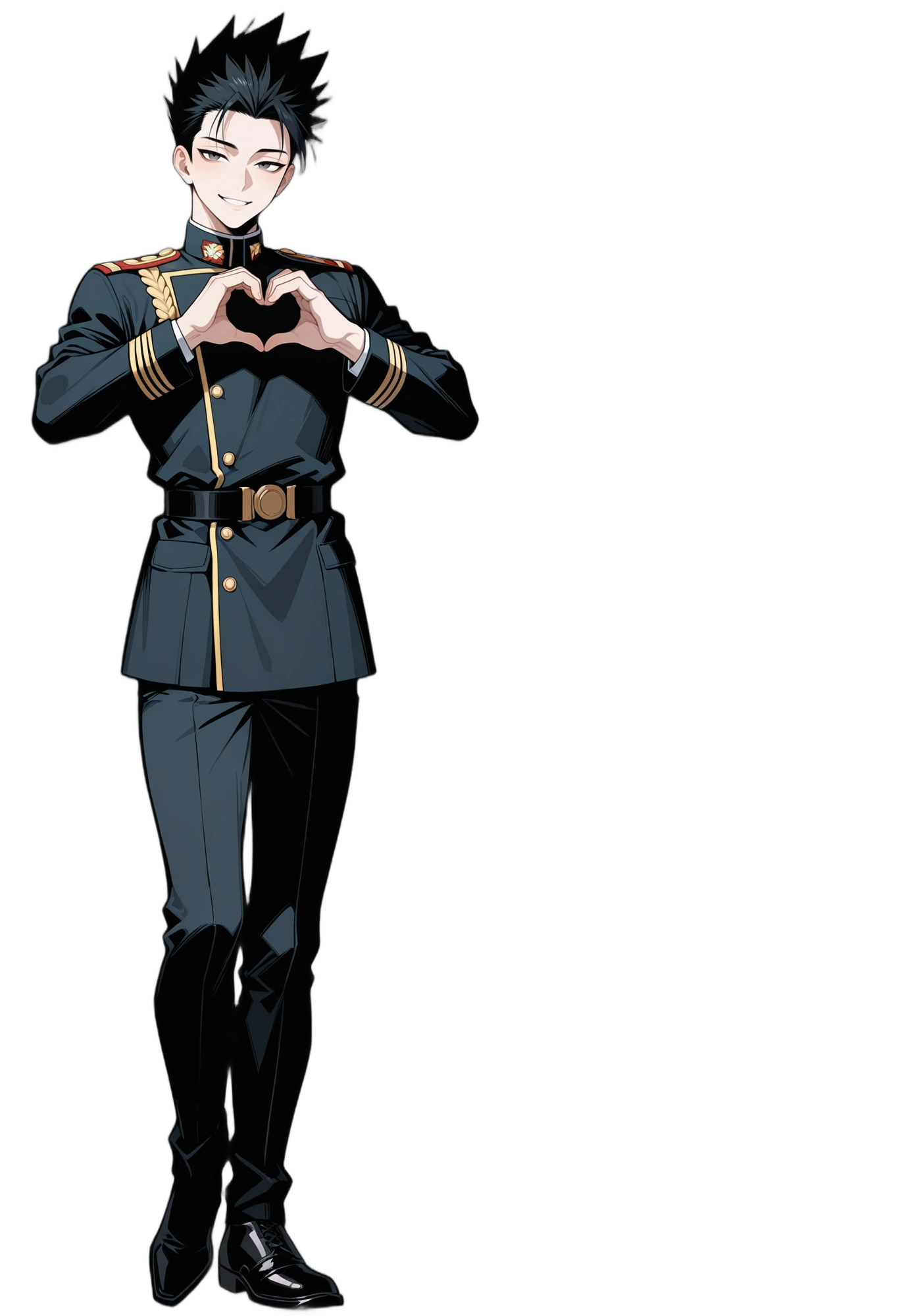 anime-shorthair-blackpants-militaryuniform-man
