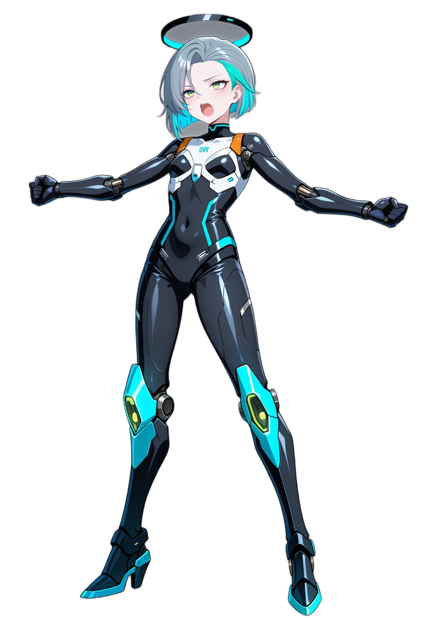 anime-shorthair-multicoloredhair-bodysuit-woman