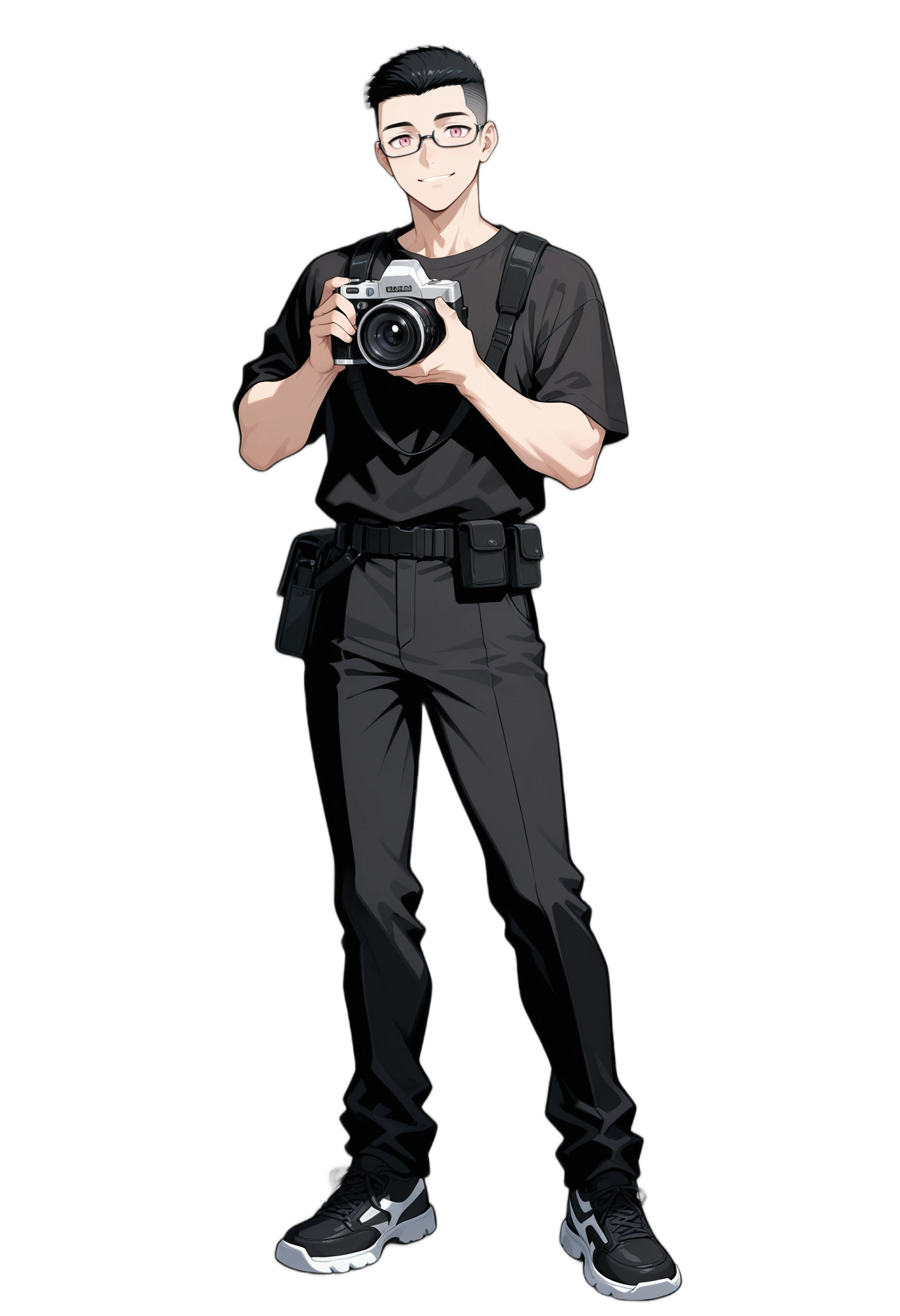anime-shortsleeves-blackpants-camera-man