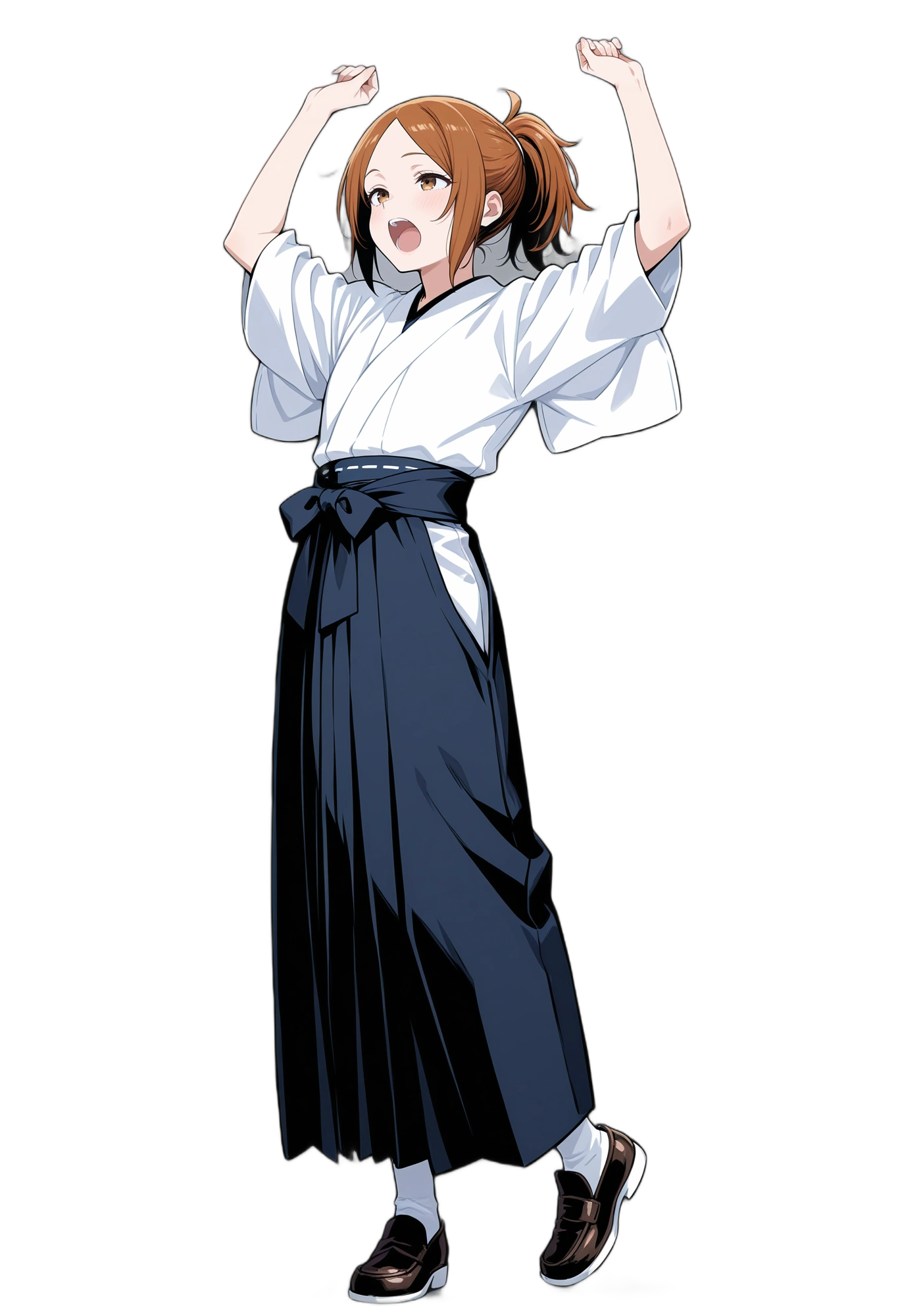 anime-shortsleeves-loafers-partedbangs-woman
