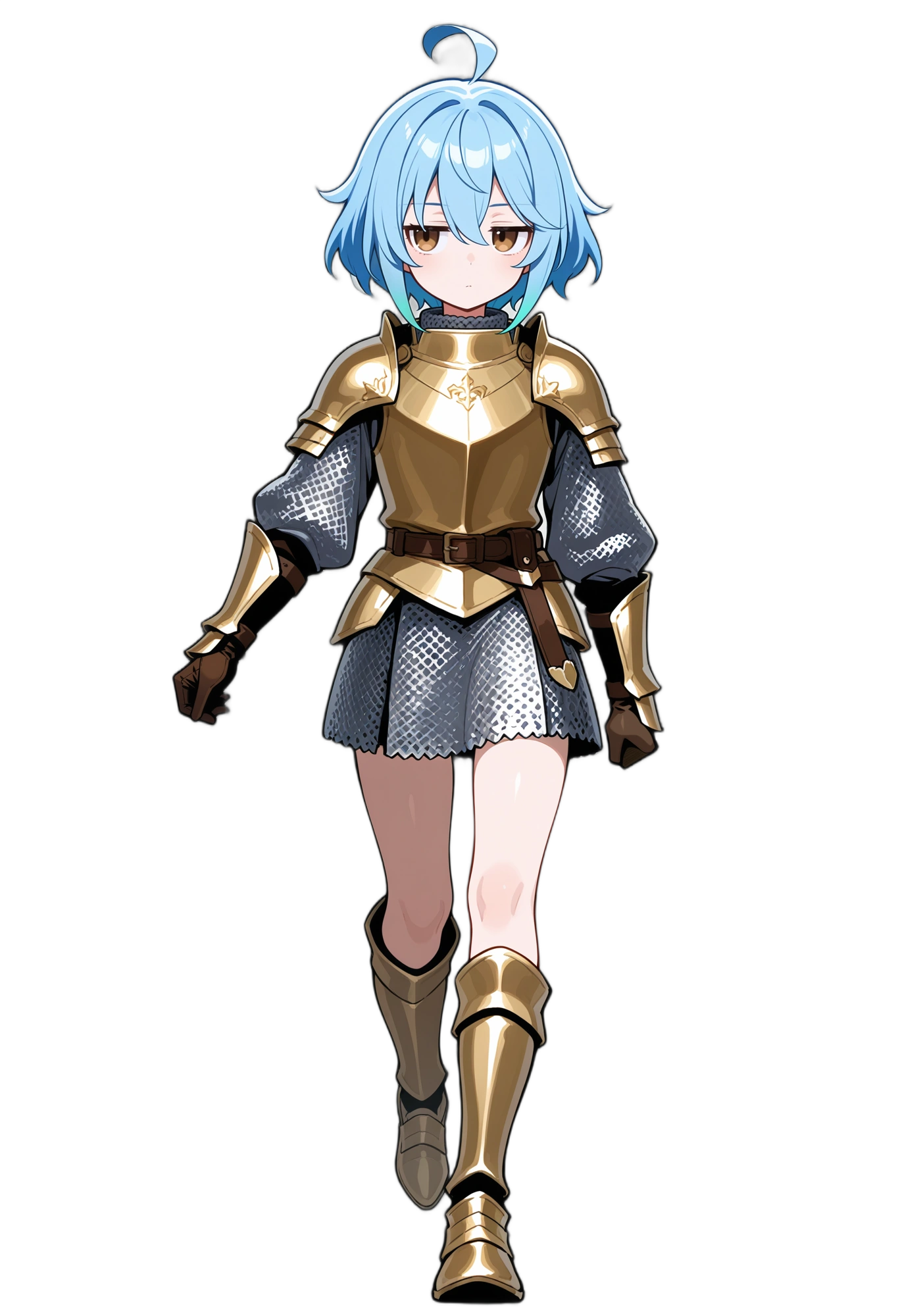 anime-shoulderarmor-shorthair-boots-woman