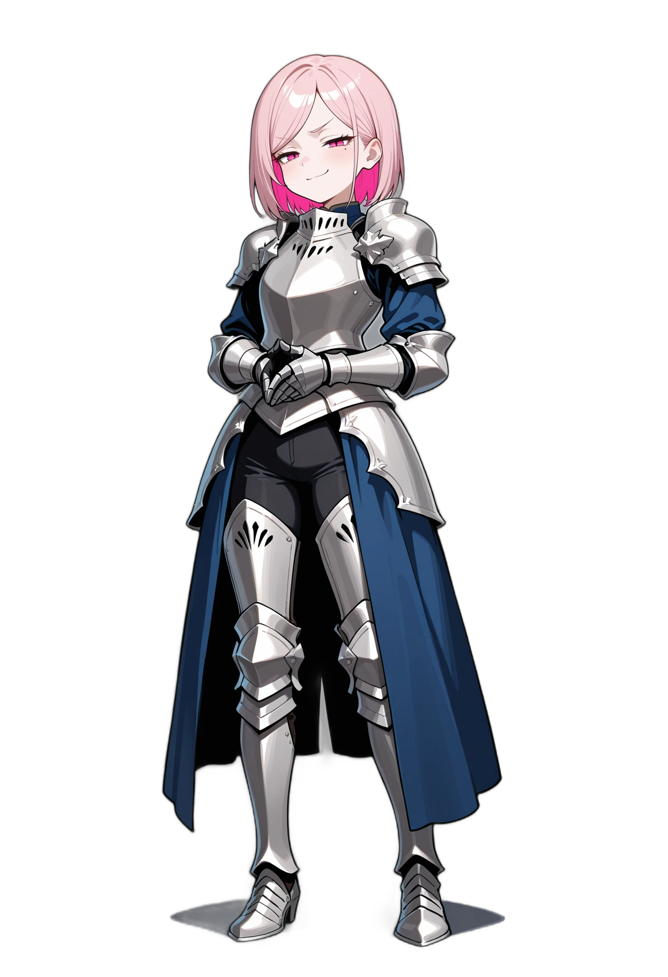 anime-shoulderarmor-smile-shorthair-woman
