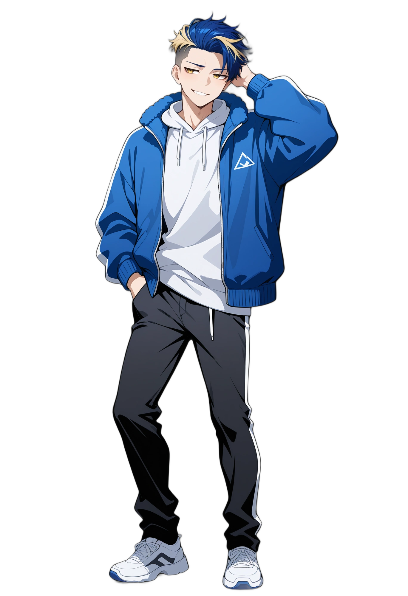 anime-smile-multicoloredhair-shorthair-man
