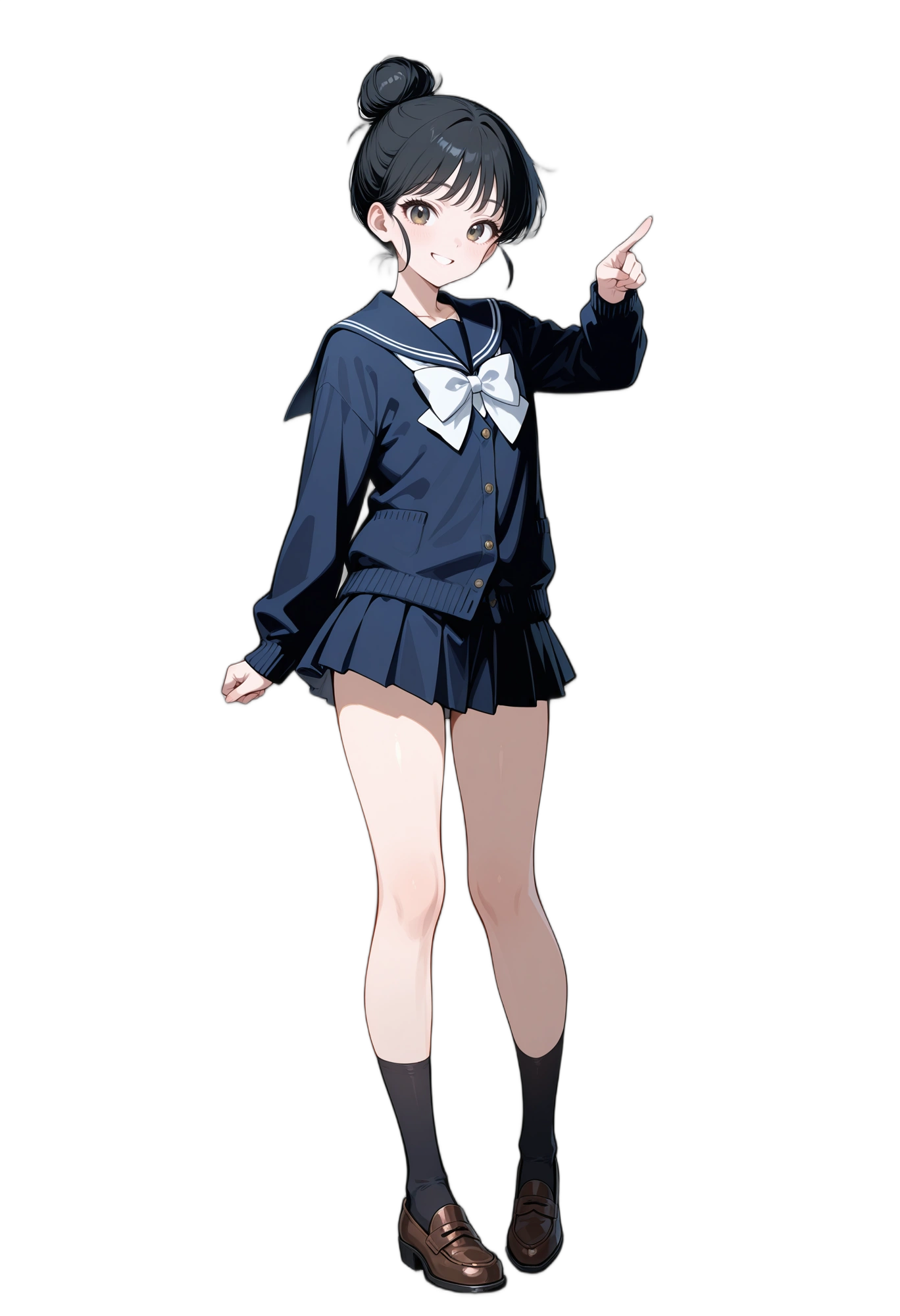 anime-smile-bow-hairbun-woman
